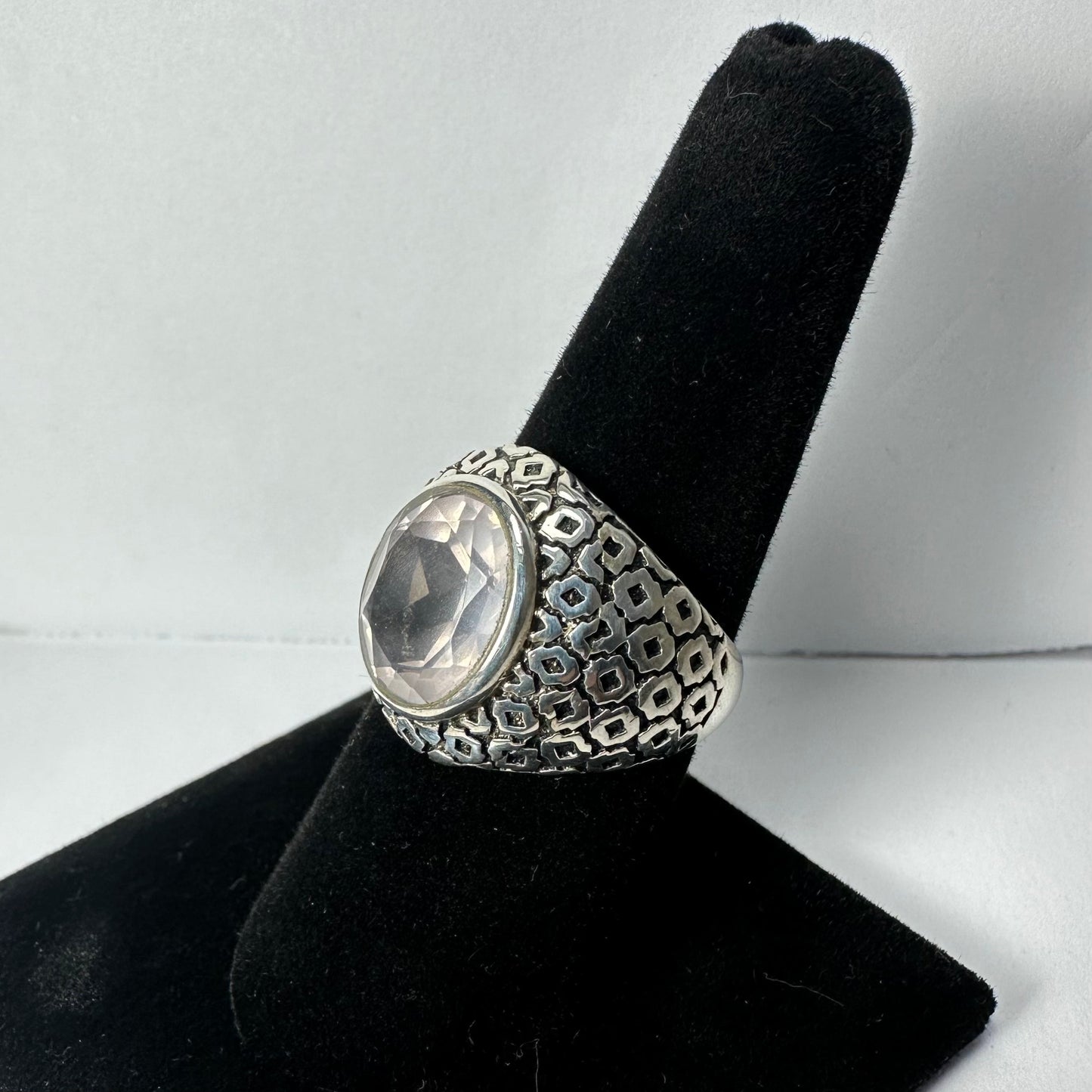 Rose Quartz Ring - Size 7