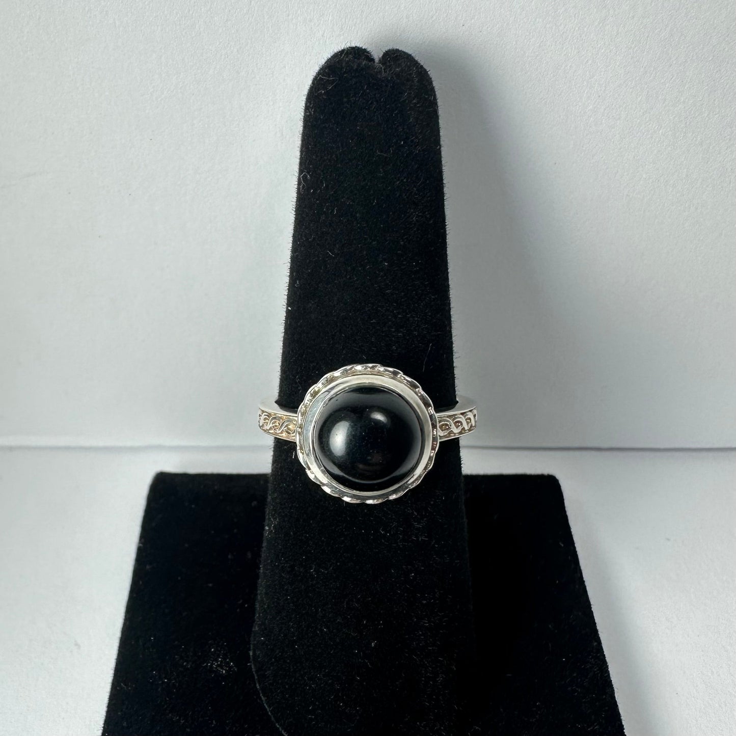 Black Onyx Ring - Size 8