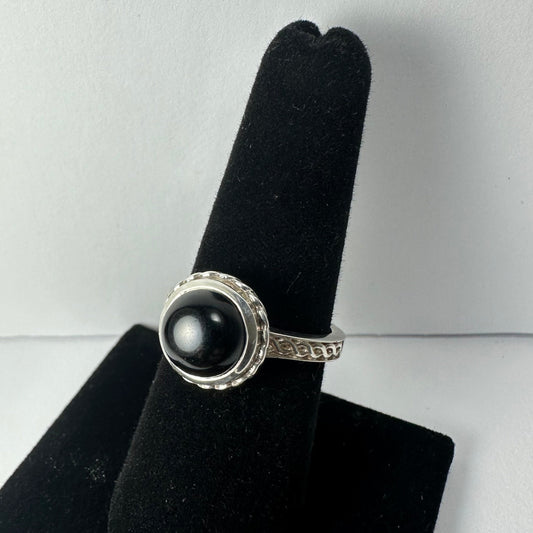 Black Onyx Ring - Size 8