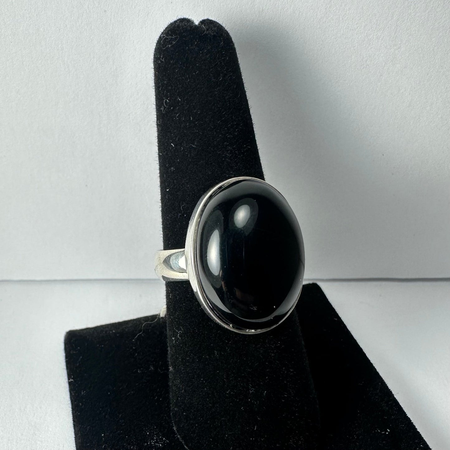 Black Onyx Ring - Size 8.5