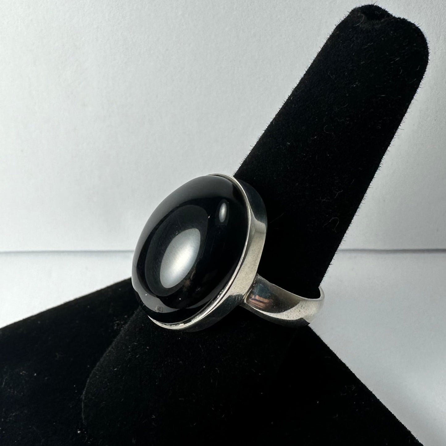 Black Onyx Ring - Size 8.5