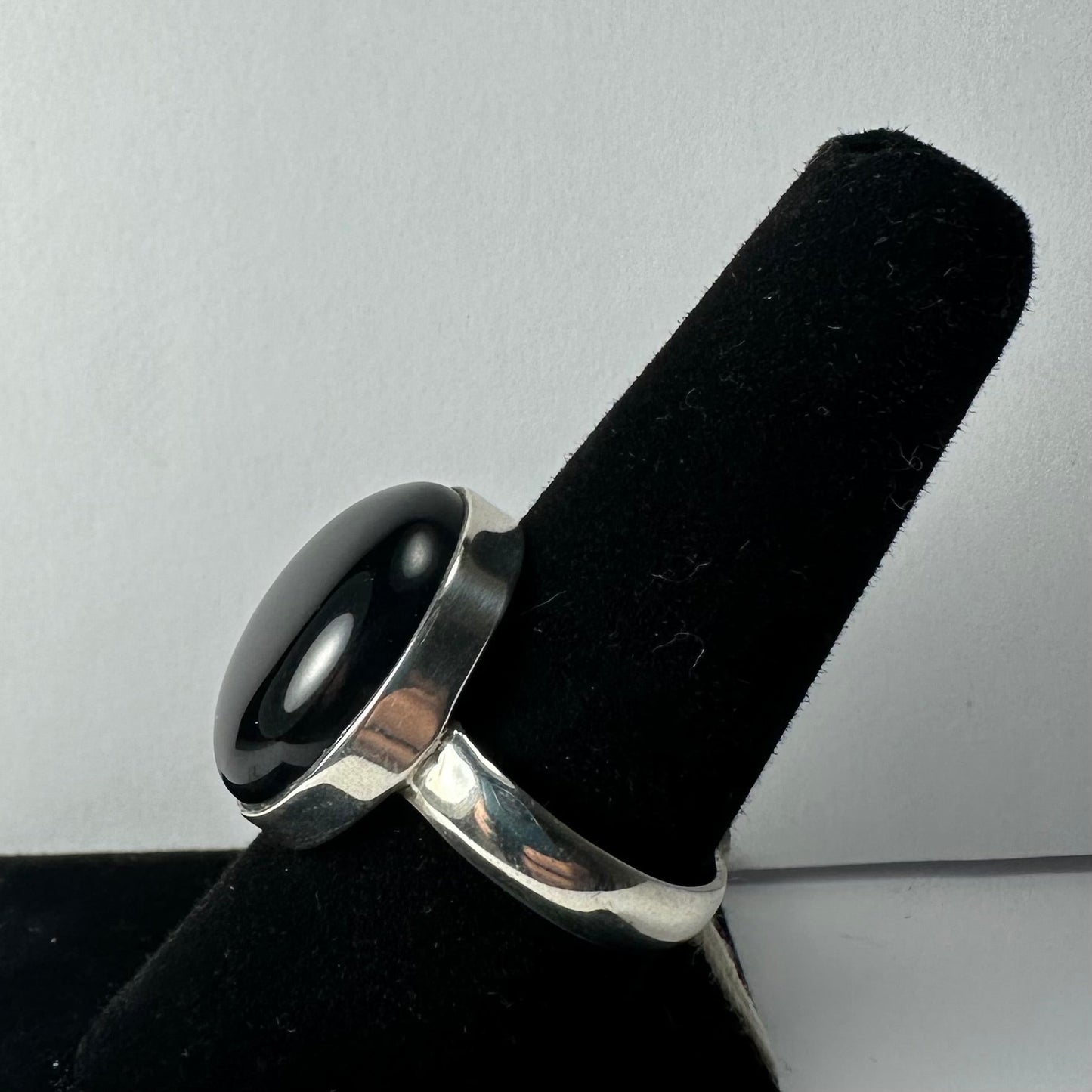 Black Onyx Ring - Size 8.5