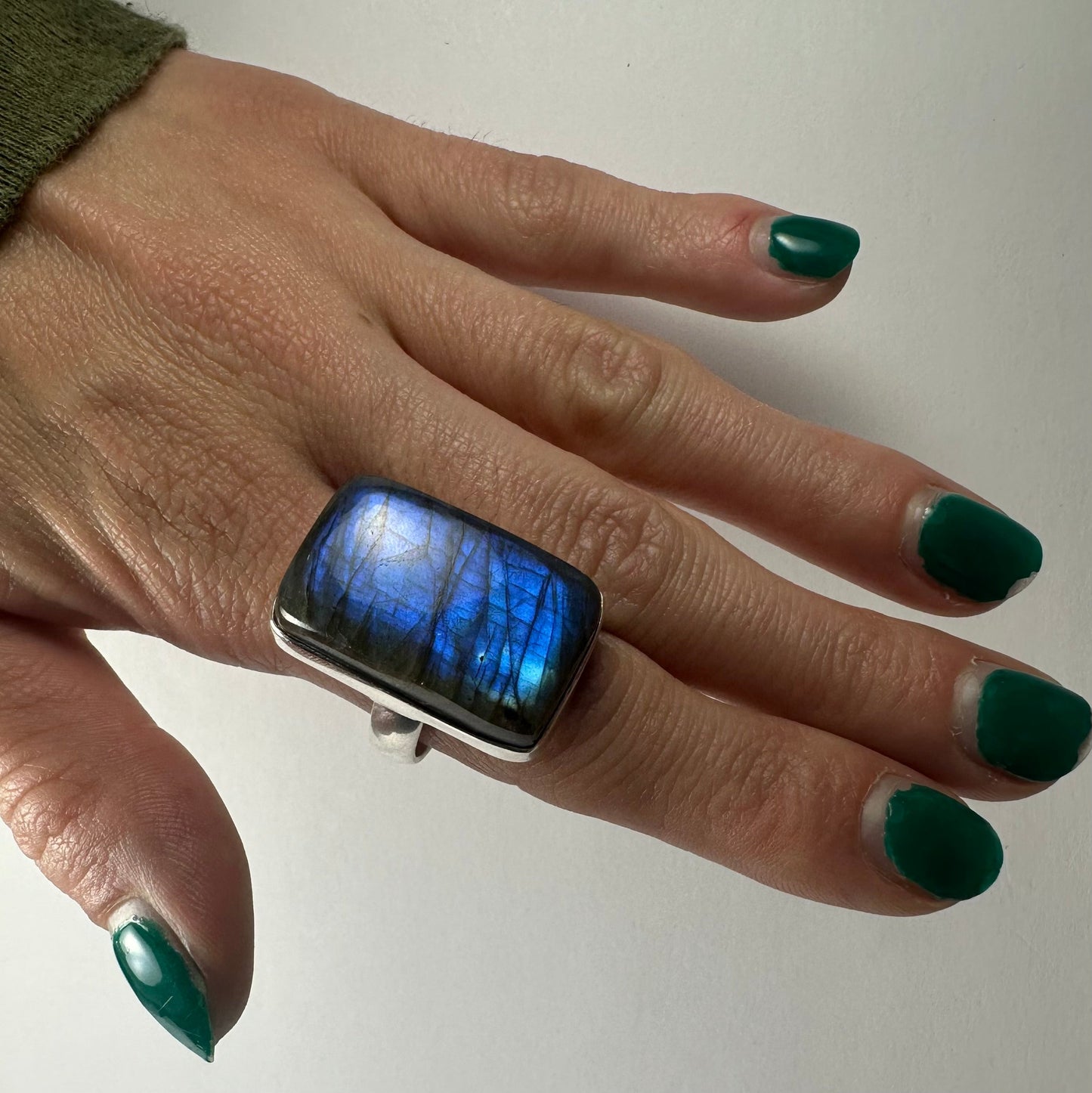 Labradorite Ring - Size 8