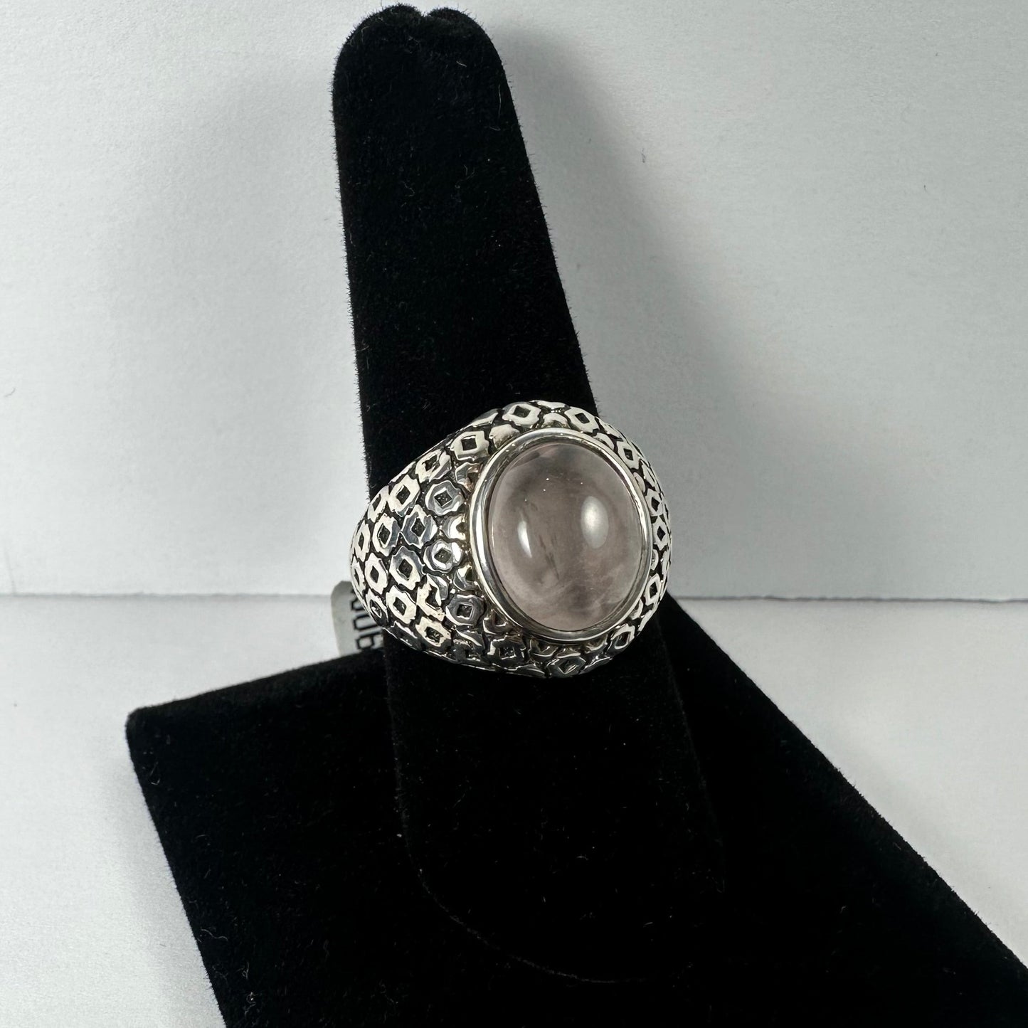 Rose Quartz Ring - Size 8.5