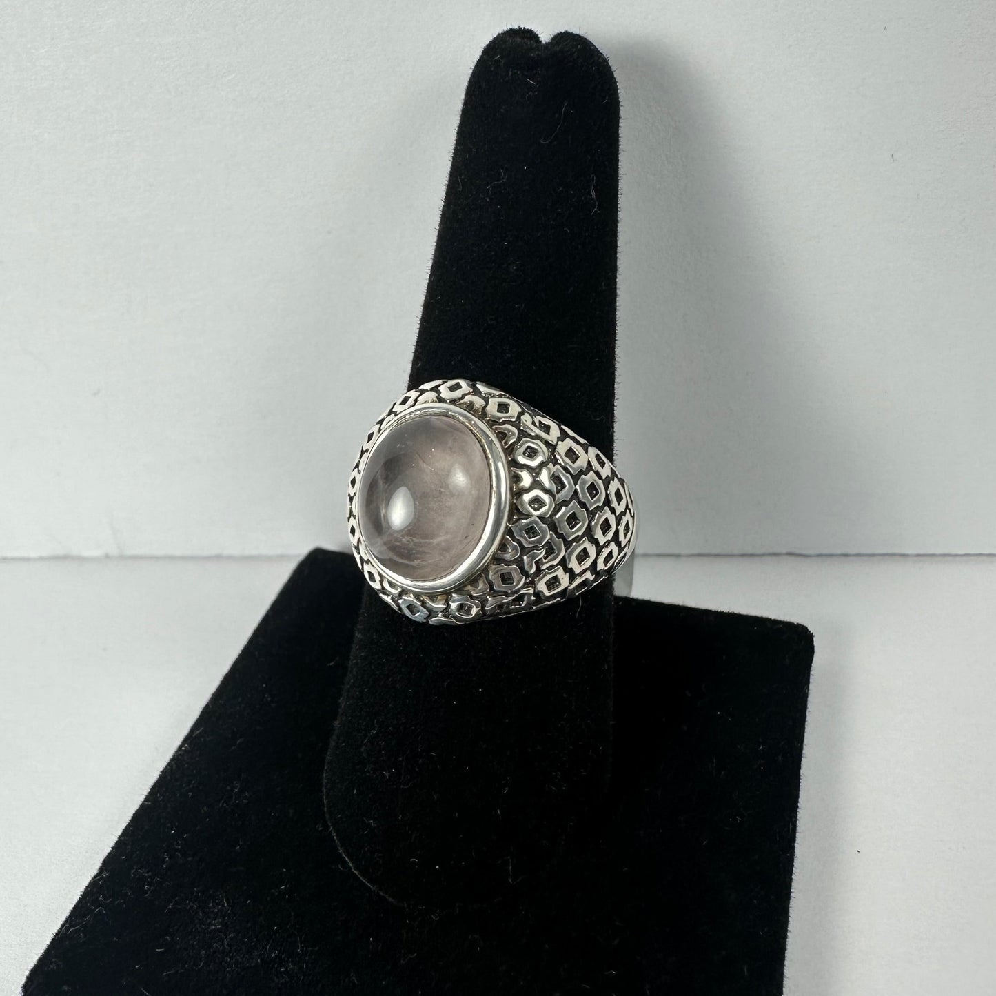 Rose Quartz Ring - Size 8.5