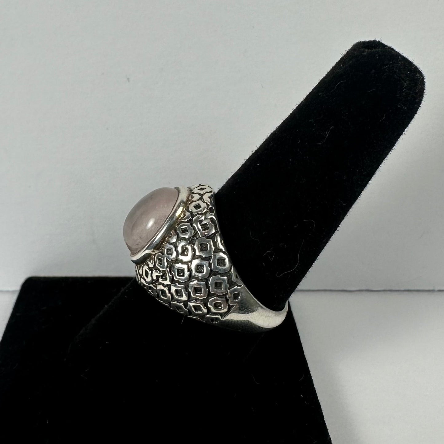 Rose Quartz Ring - Size 8.5