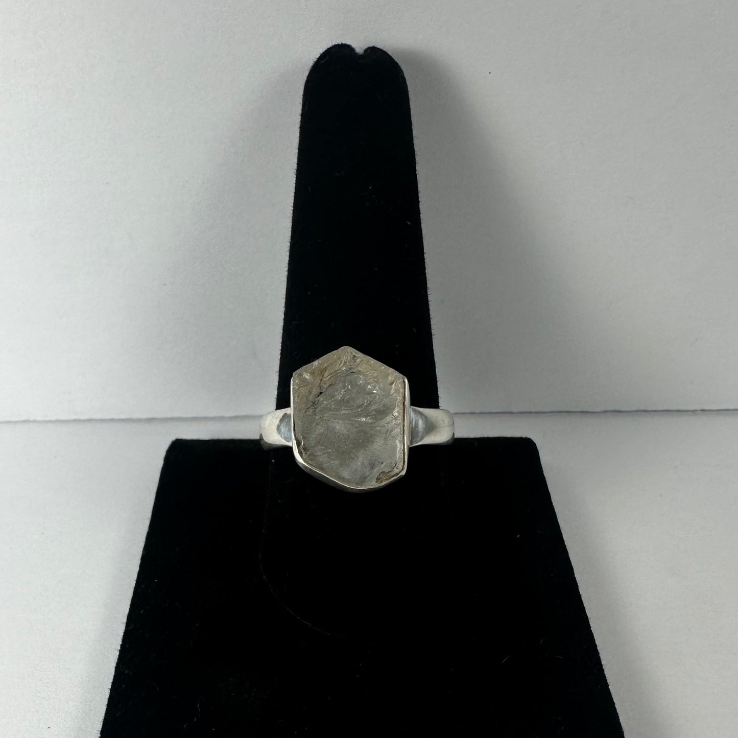 Natural Rough Quartz Ring - Size 10.5