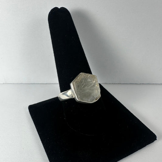 Natural Rough Quartz Ring - Size 10.5