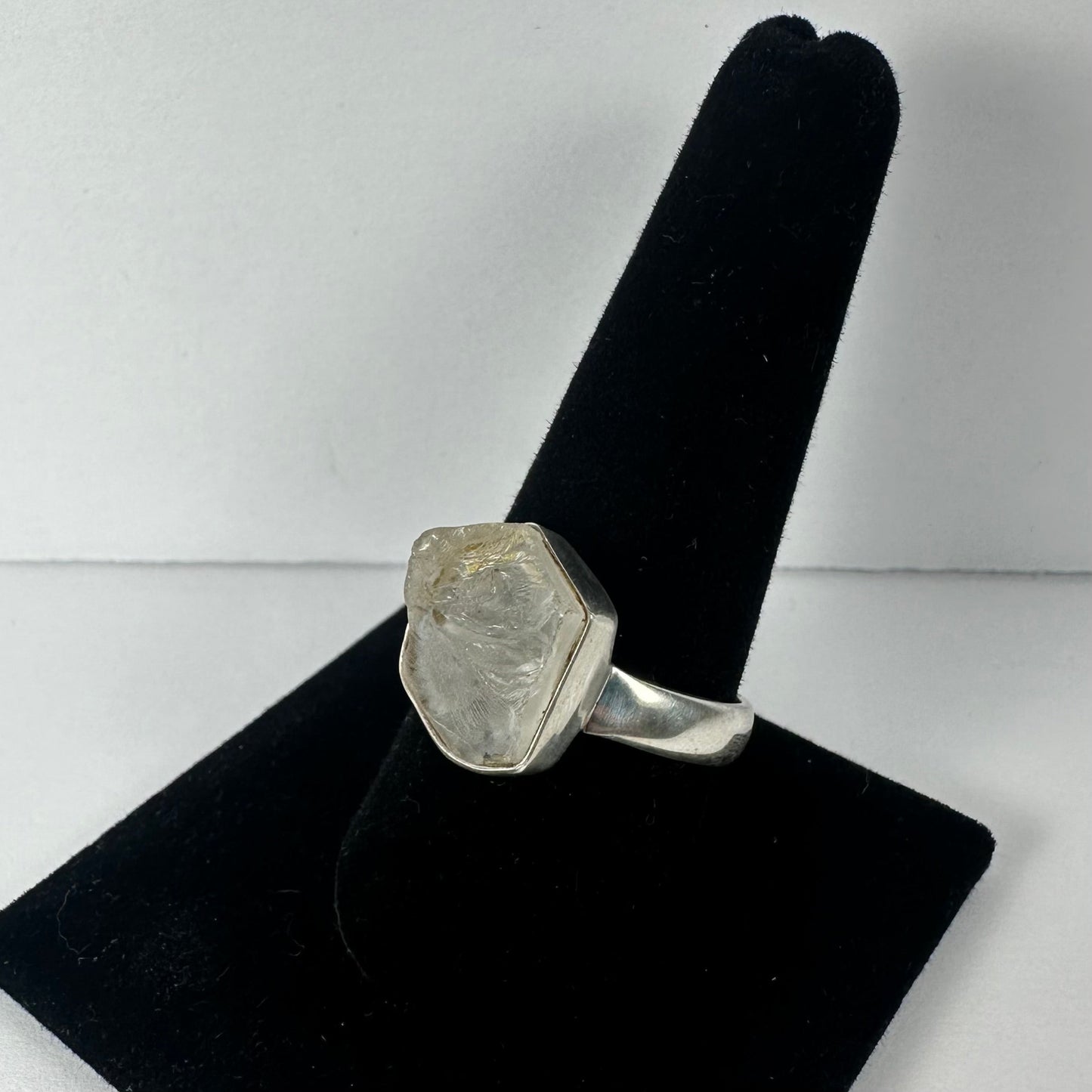 Natural Rough Quartz Ring - Size 10.5
