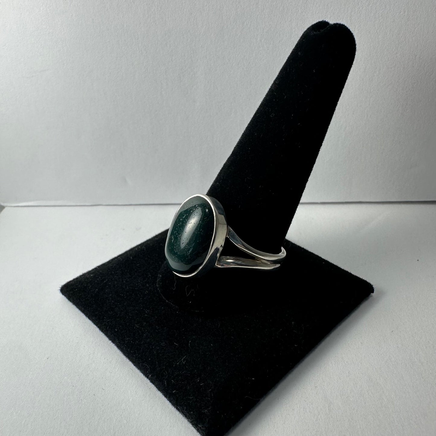 Green Serpentine Ring - Size 13