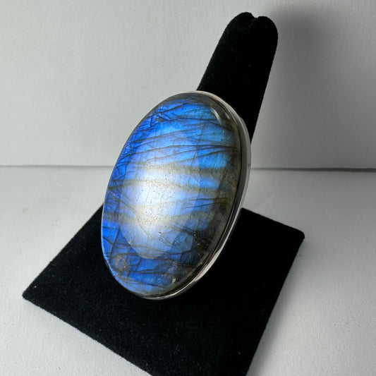 Labradorite Ring - Size 10.5