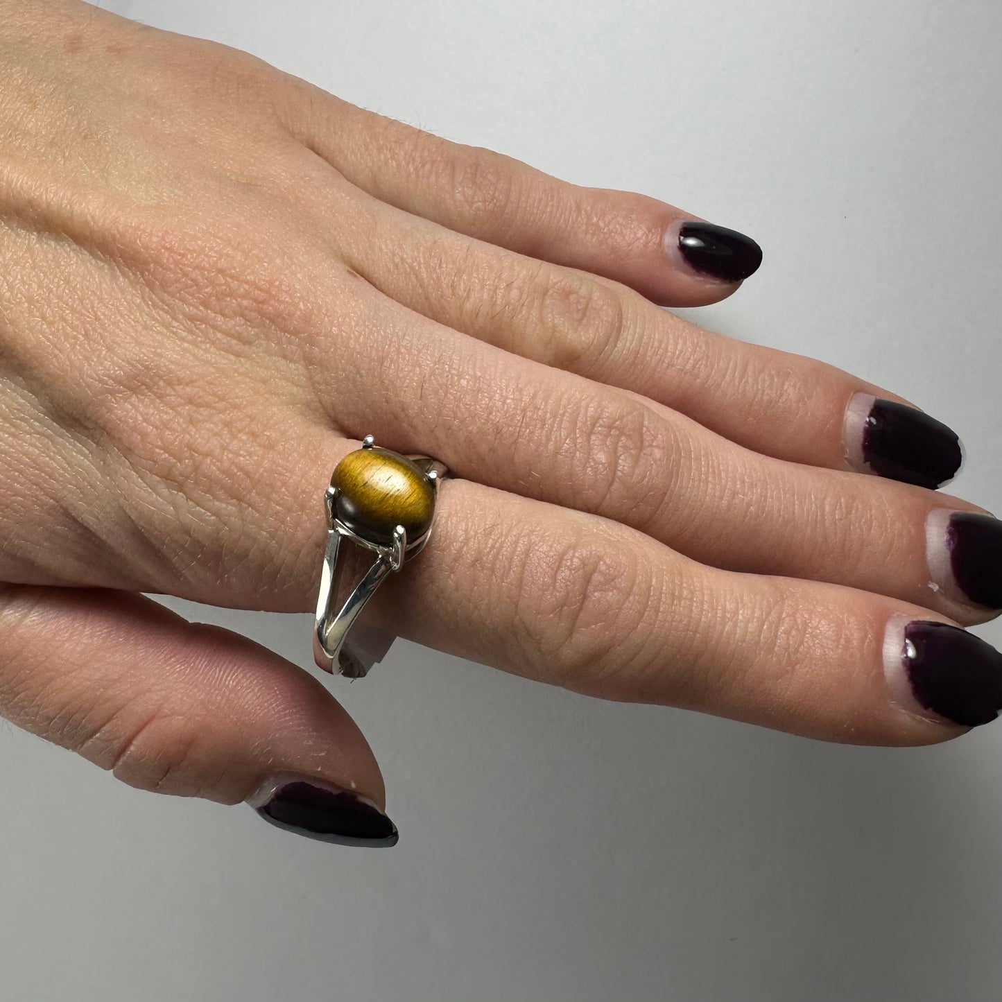 Tiger Eye Ring - Size 12