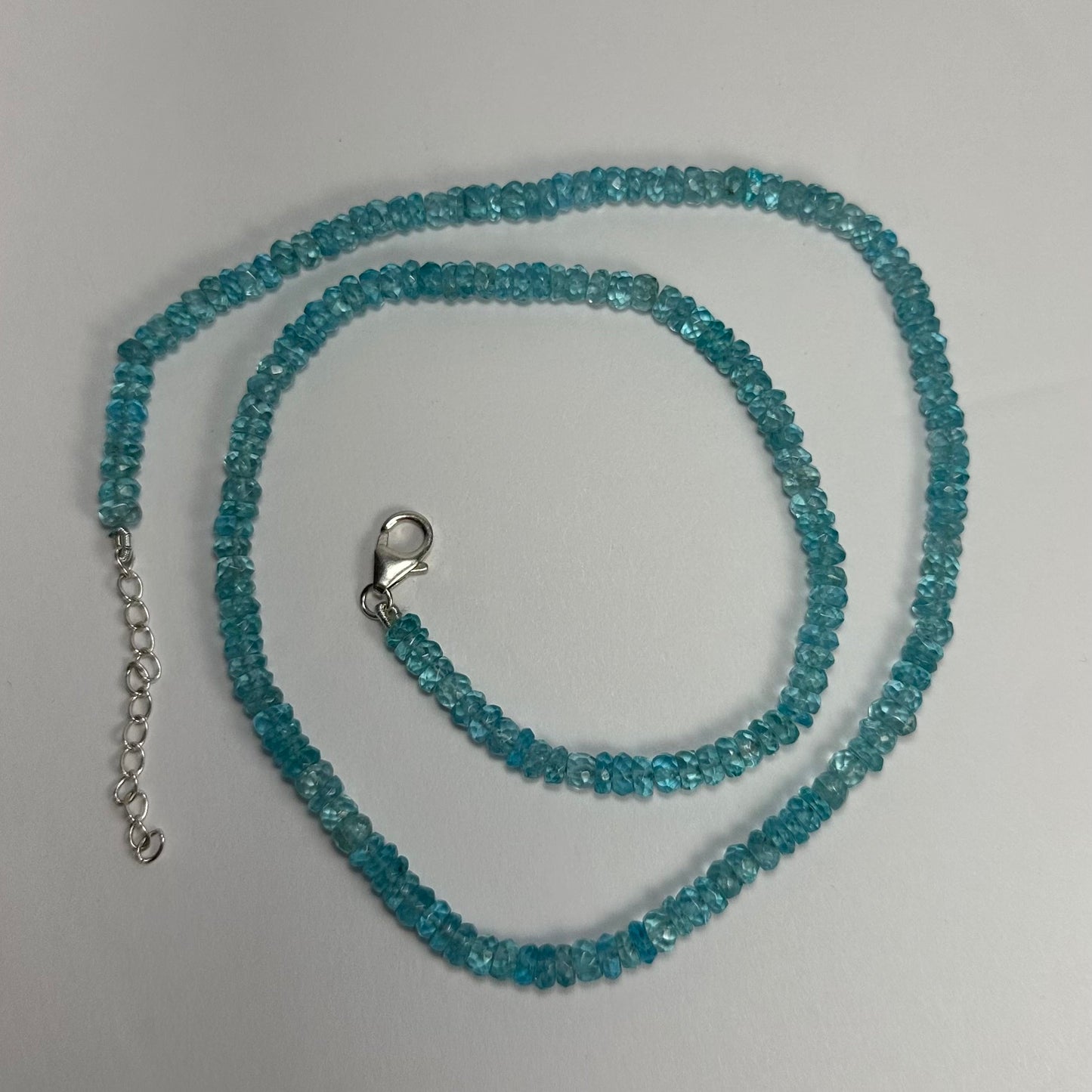 Natural Blue Apatite Necklace