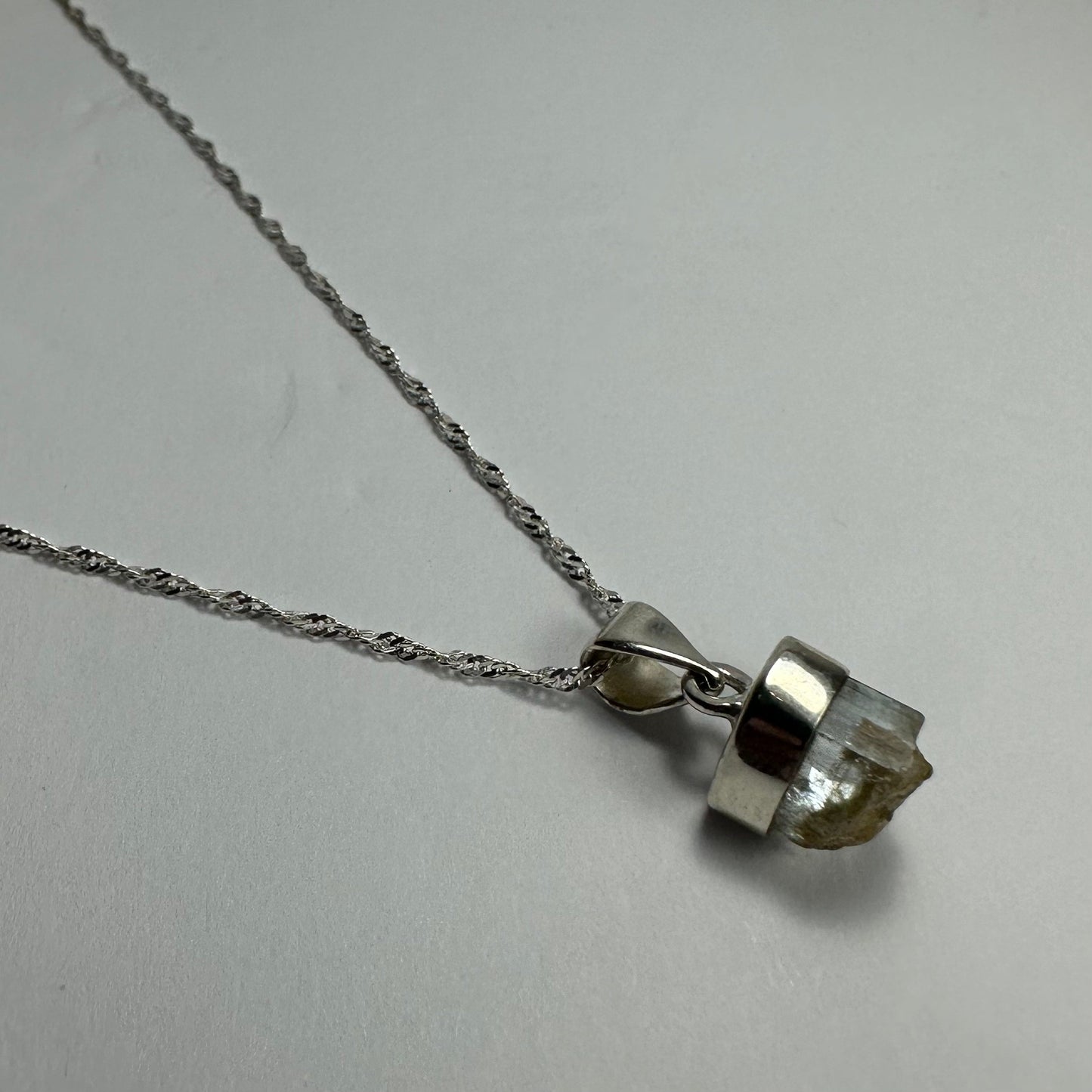 Natural Aquamarine Beryl Pendant