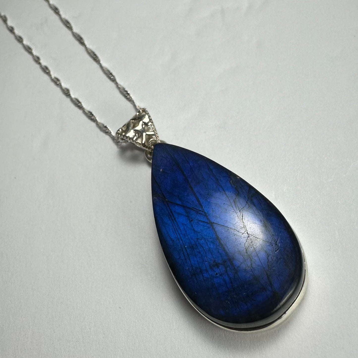 Labradorite Teardrop Pendant