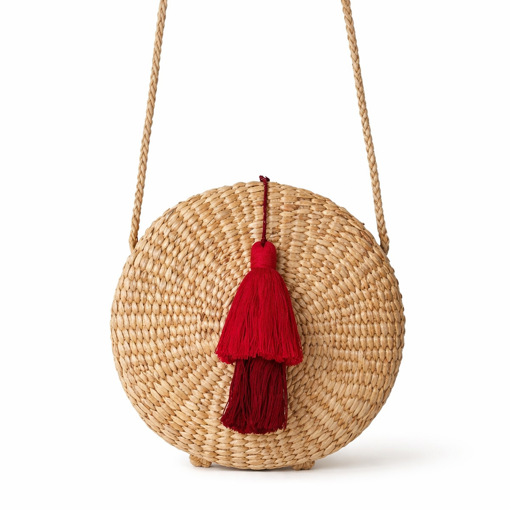Water Hyacinth Shoulder Handwoven Bag – Thailand