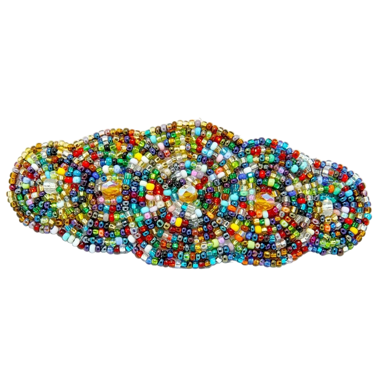 Andrea Seed Bead Boho Hair Barrette - Guatemala
