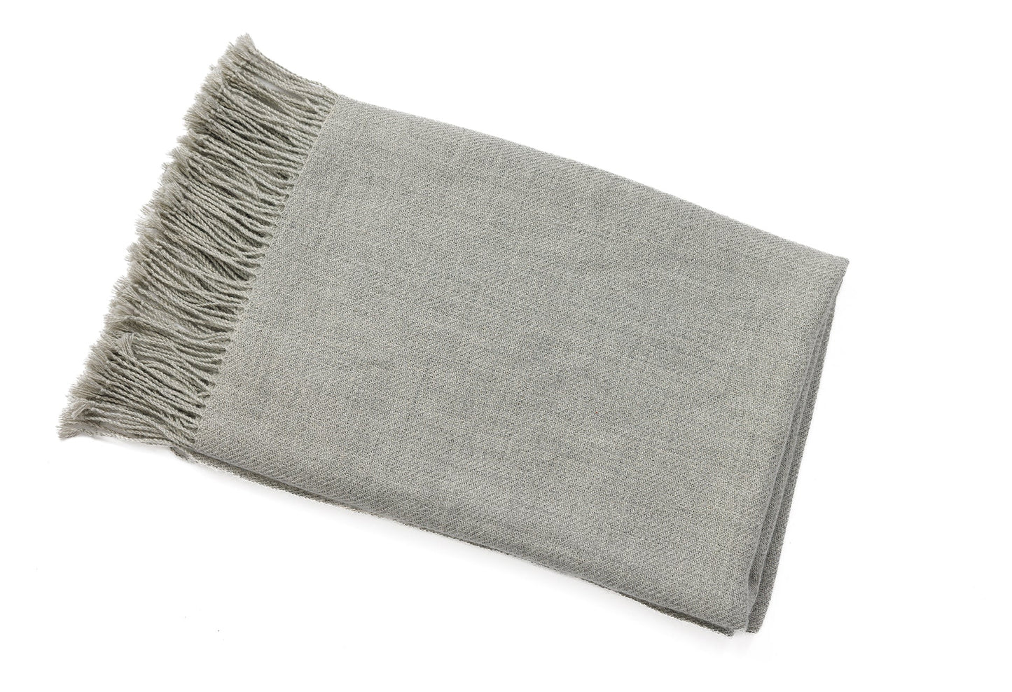 Handloomed 100% Undyed Alpaca Graphite Baby Alpaca Throw Blanket From Peru - Wasi Collection