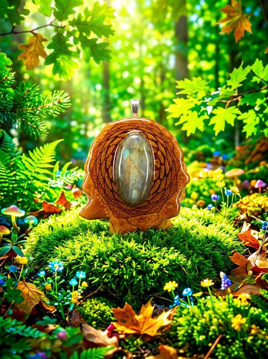 Labradorite Pinecone Pendant
