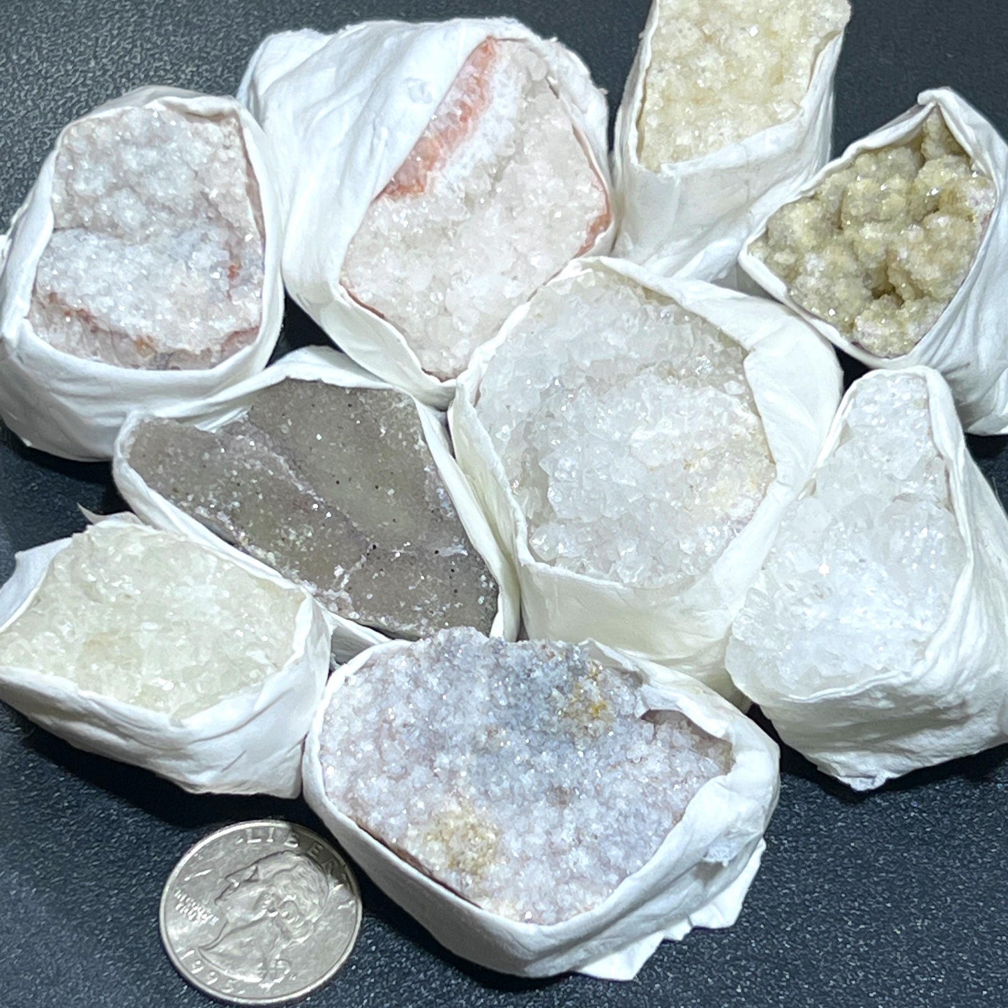 Assorted Mixed Druzy Crystal Rough Clusters (By The Piece or Pound) Wholesale