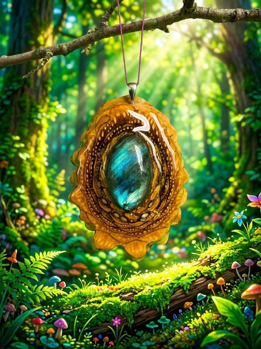 Labradorite Pinecone Pendant