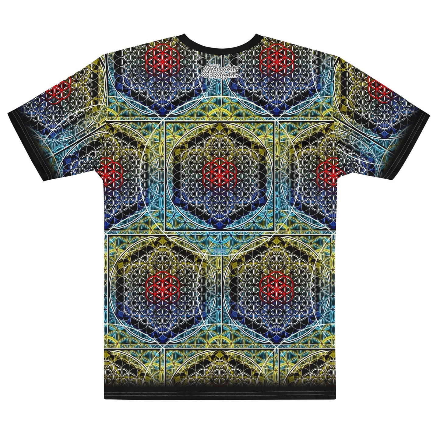 Electric Honeycomb | Sacred Geometry Tee | Cotton All-Over Print T-shirt