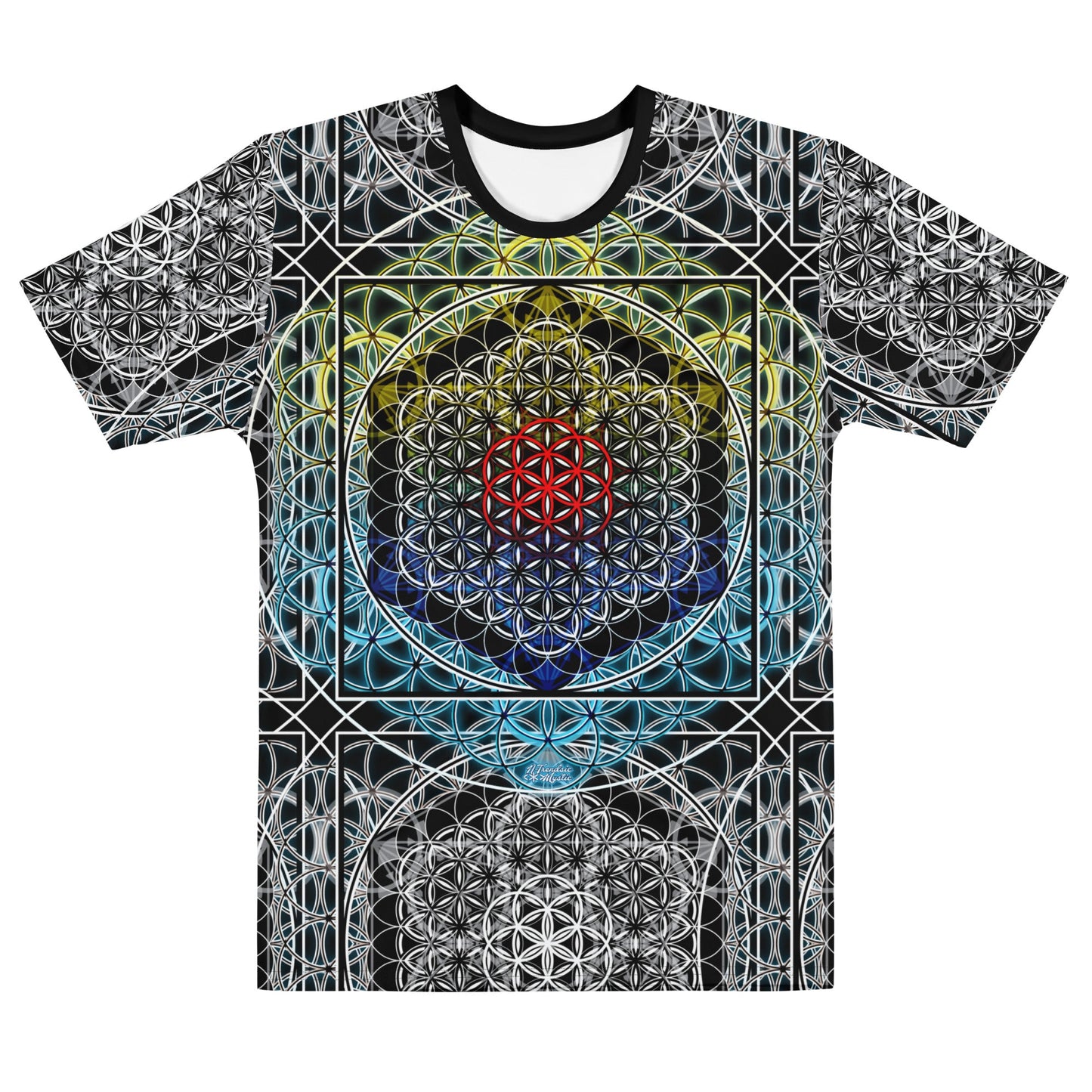 Resonant Architect | Geometry Tee | Men’s Cotton Crew Neck AOP T-shirt