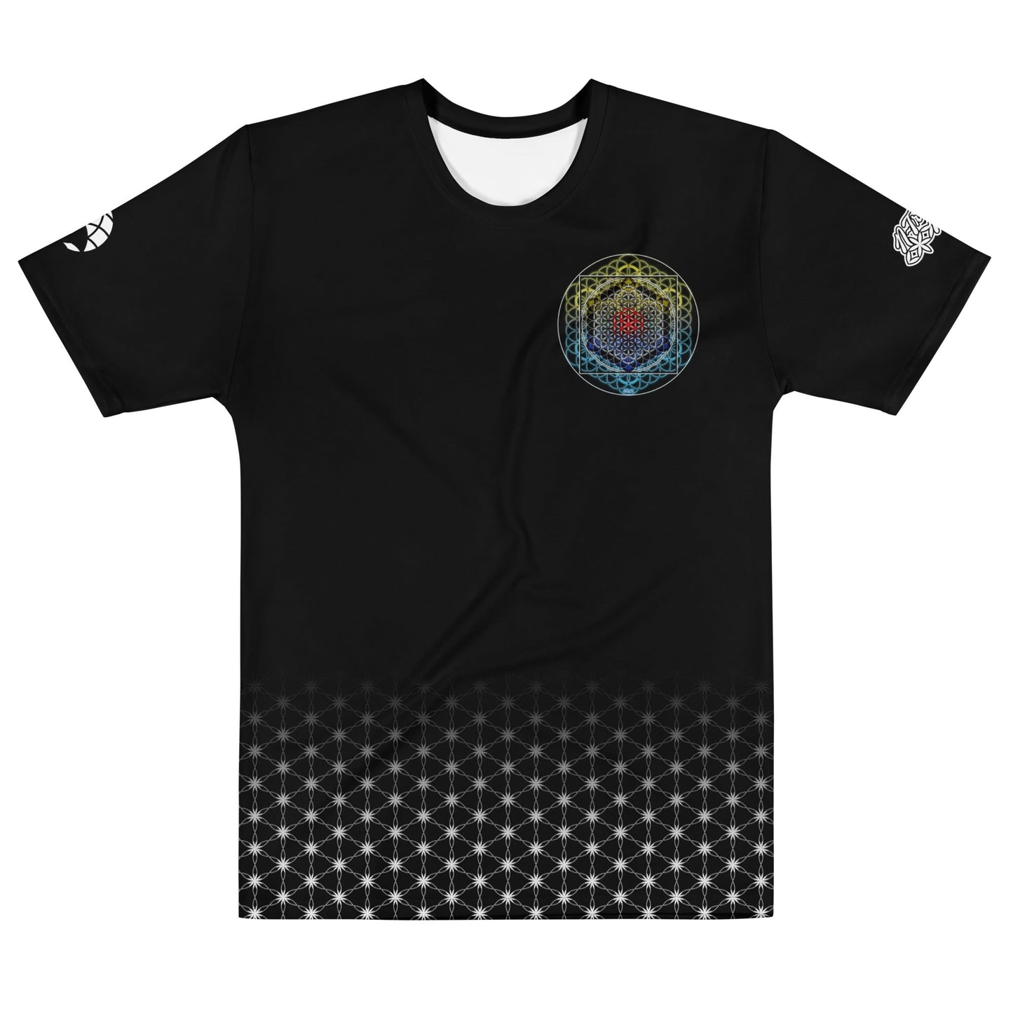 Men’s SATOR Cipher AOP Cotton Tee | NTrendSic Mystic Custom T-Shirt