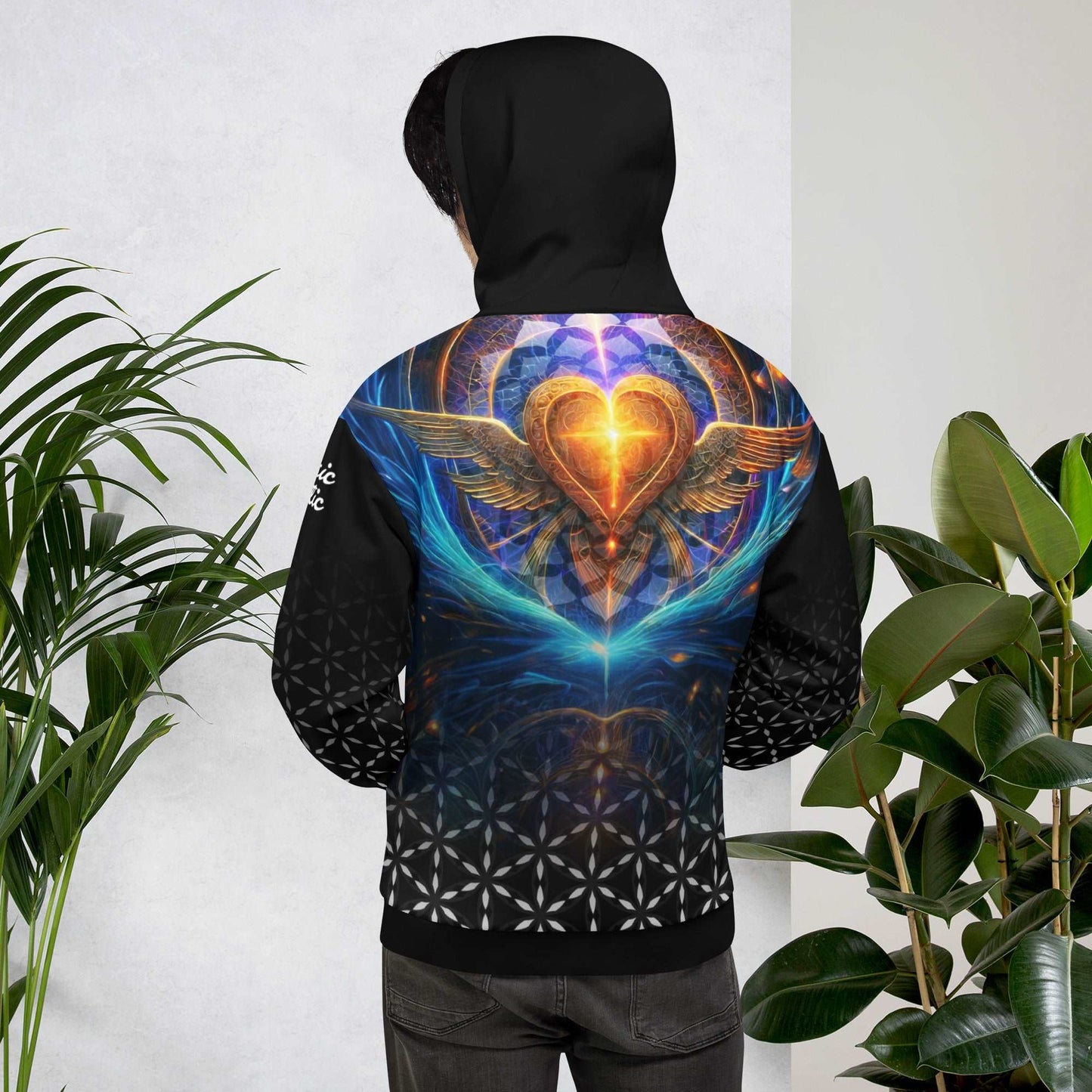 Mystic Wings Sacred Geometry Unisex Hoodie