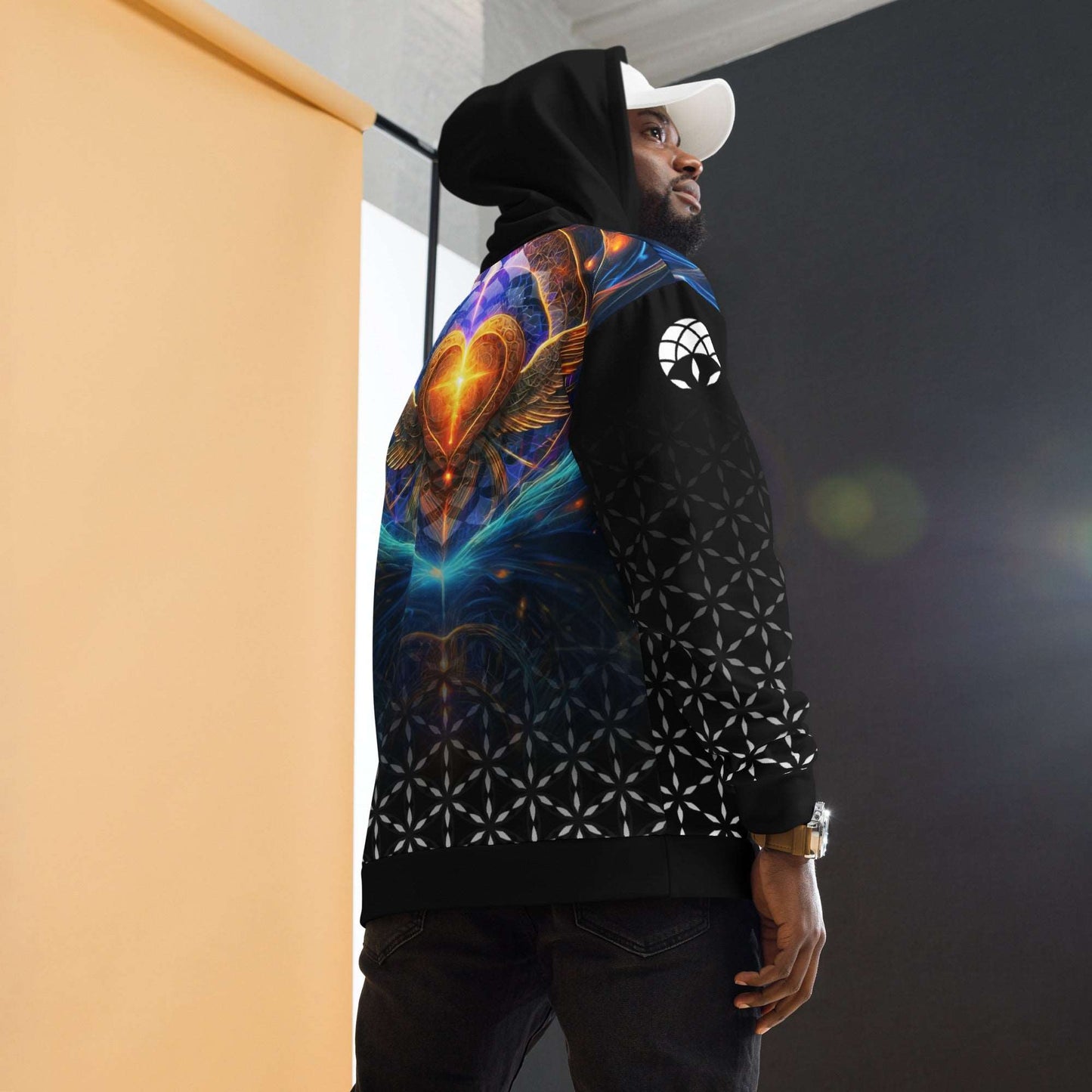 Mystic Wings Sacred Geometry Unisex Hoodie