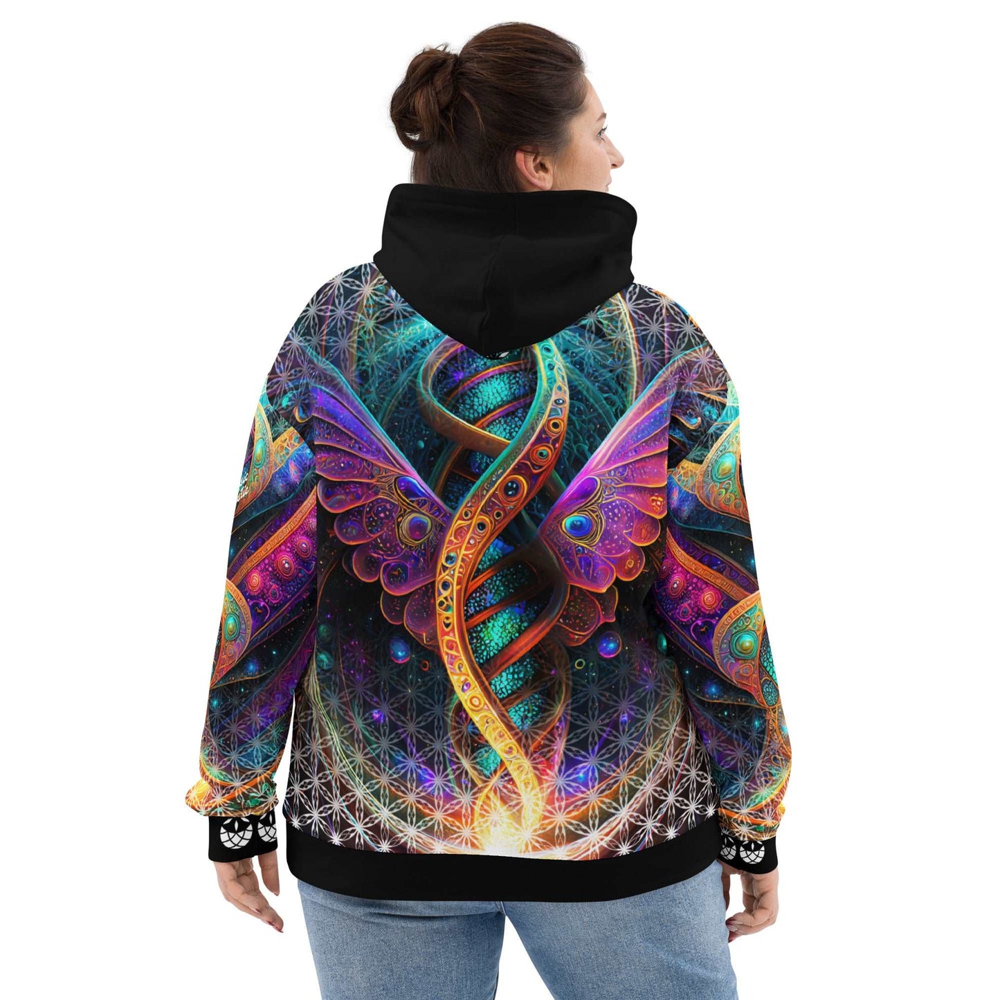 Cosmic DNA Restoration Sacred Geometry Unisex Hoodie