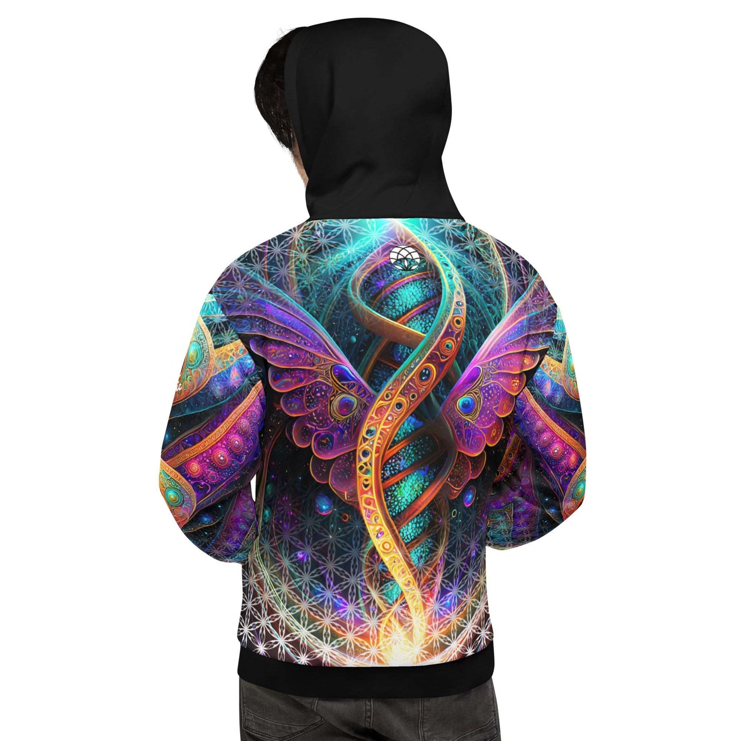 Cosmic DNA Restoration Sacred Geometry Unisex Hoodie