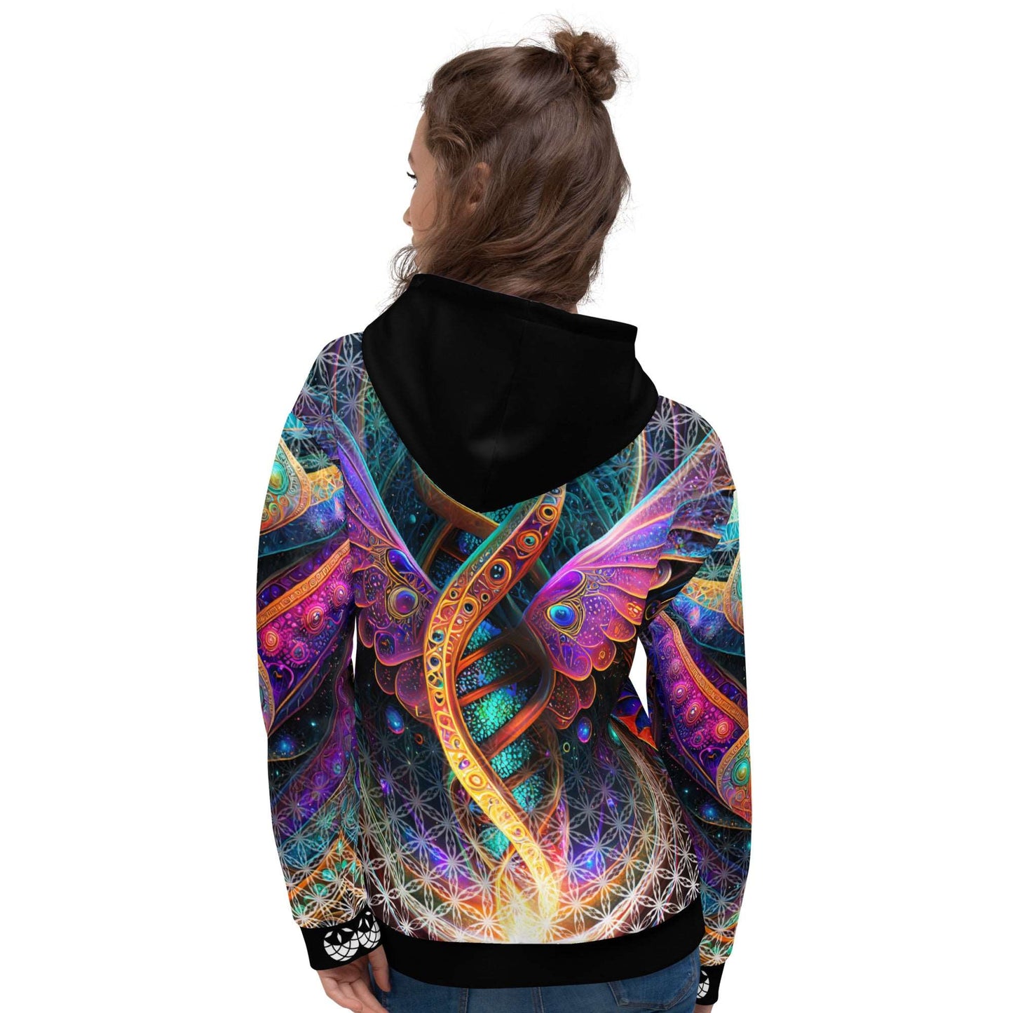Cosmic DNA Restoration Sacred Geometry Unisex Hoodie