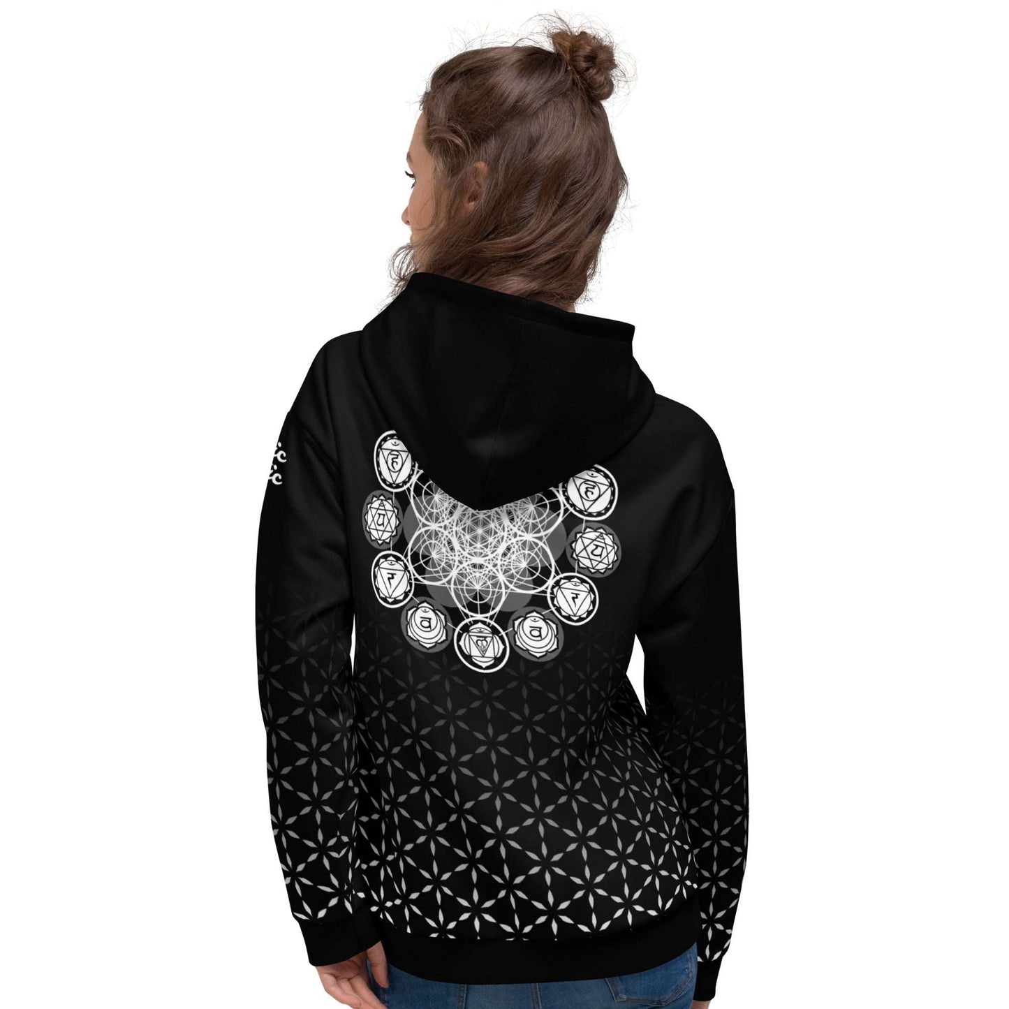 Great Skots | Unisex Cosmic Plaid Sacred Geometry Hoodie