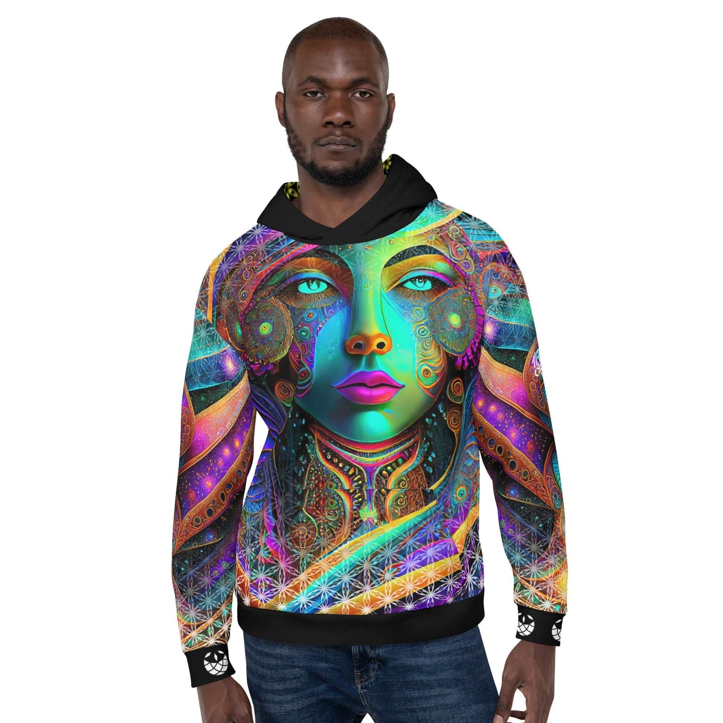 Cosmic DNA Restoration Sacred Geometry Unisex Hoodie