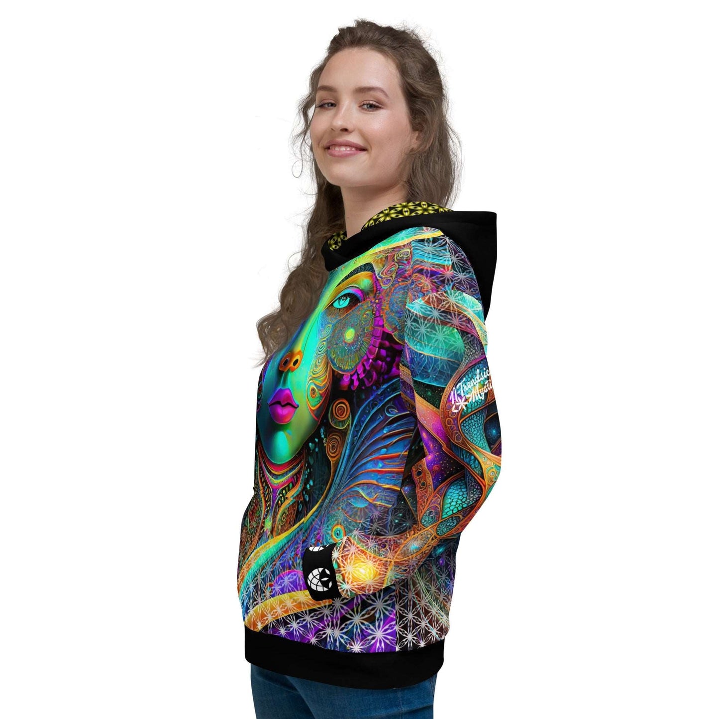Cosmic DNA Restoration Sacred Geometry Unisex Hoodie