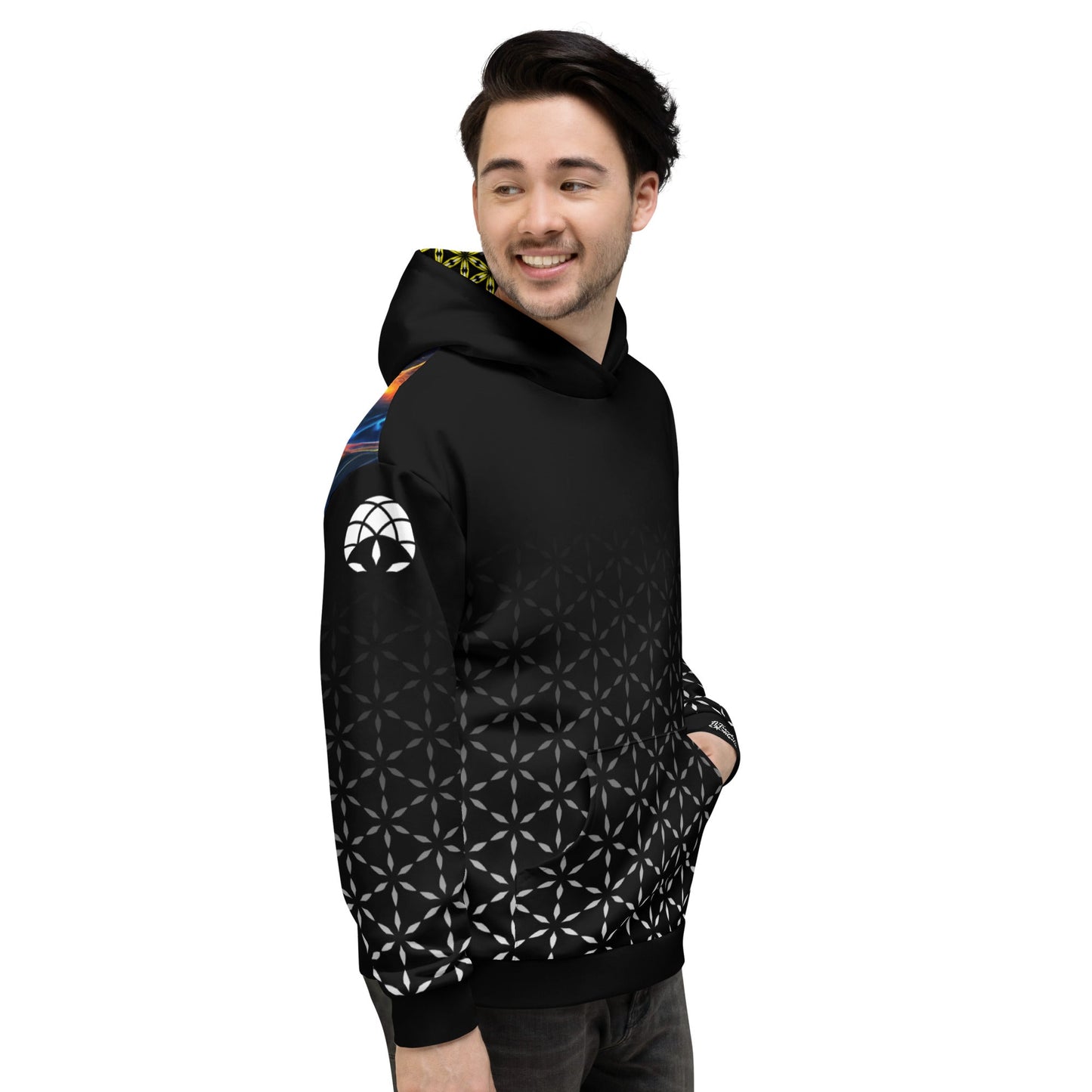 Mystic Wings Sacred Geometry Unisex Hoodie