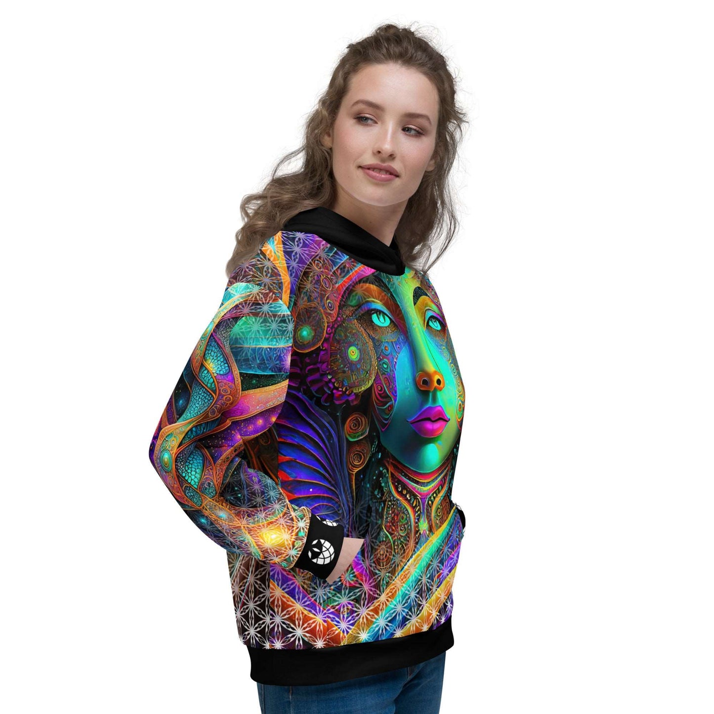 Cosmic DNA Restoration Sacred Geometry Unisex Hoodie