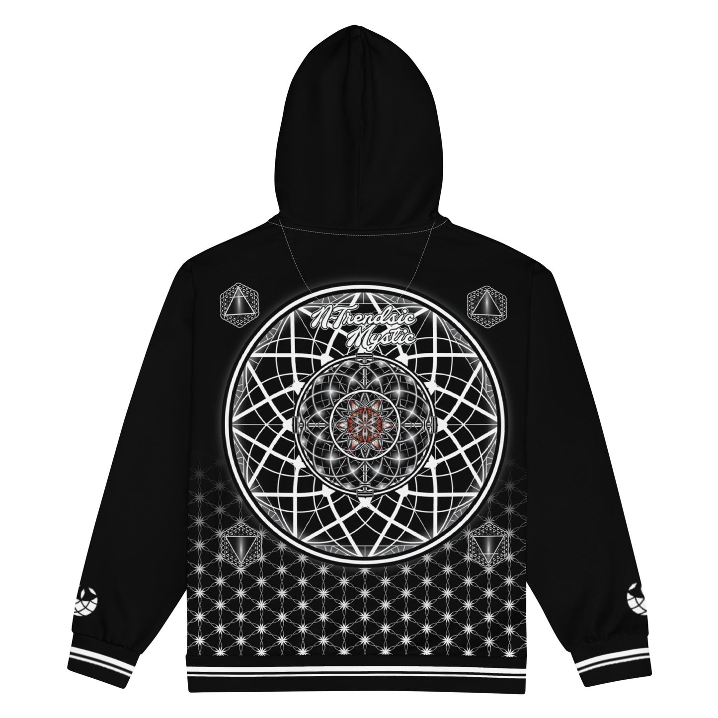 Sacred Geometry Unisex Zip Hoodie | Mystic One Design
