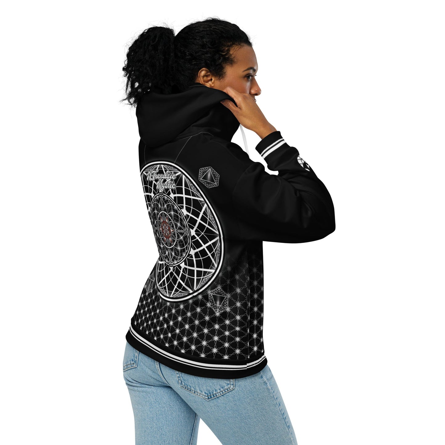 Sacred Geometry Unisex Zip Hoodie | Mystic One Design
