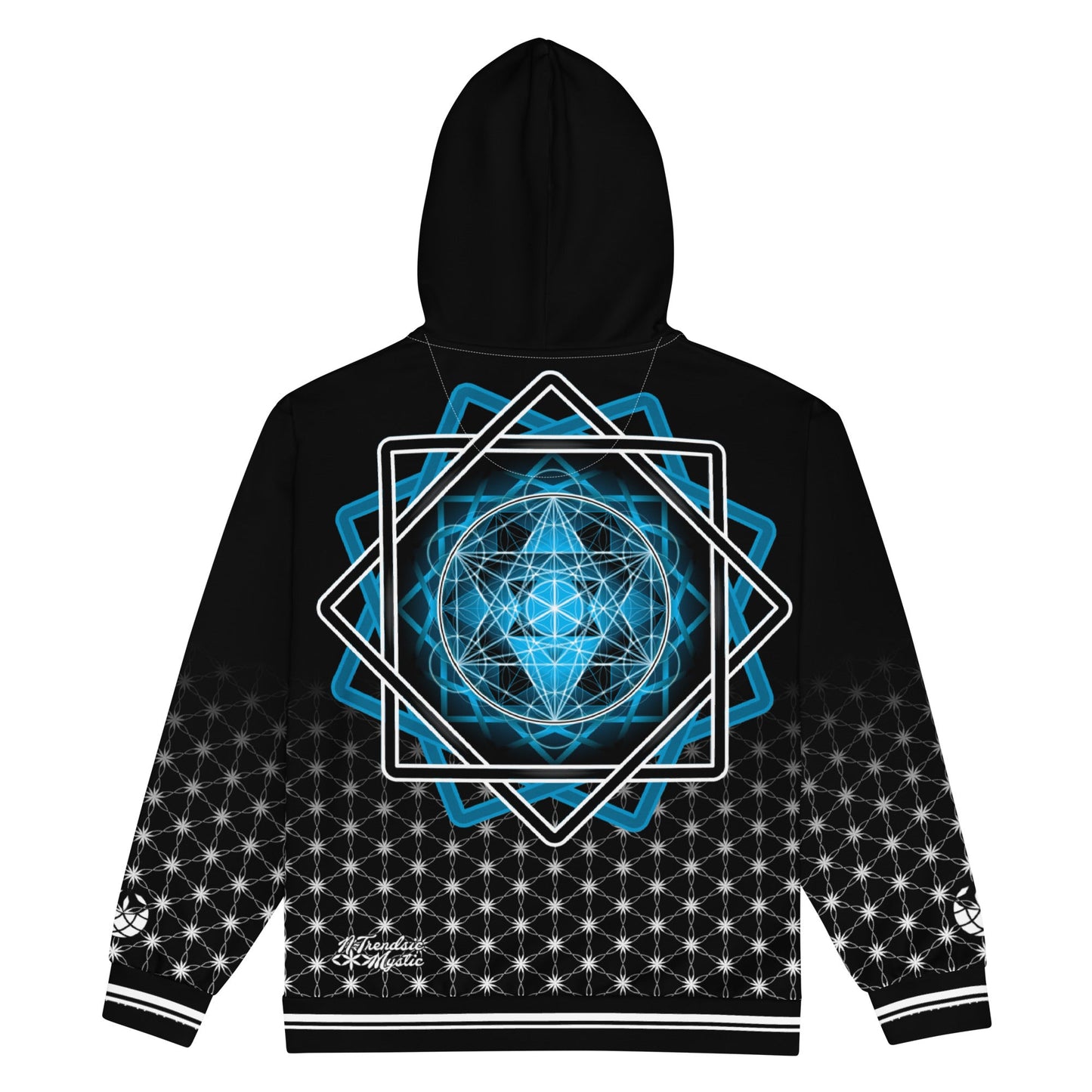 Mystic Melchizedek Sacred Geometry Unisex Zip Hoodie