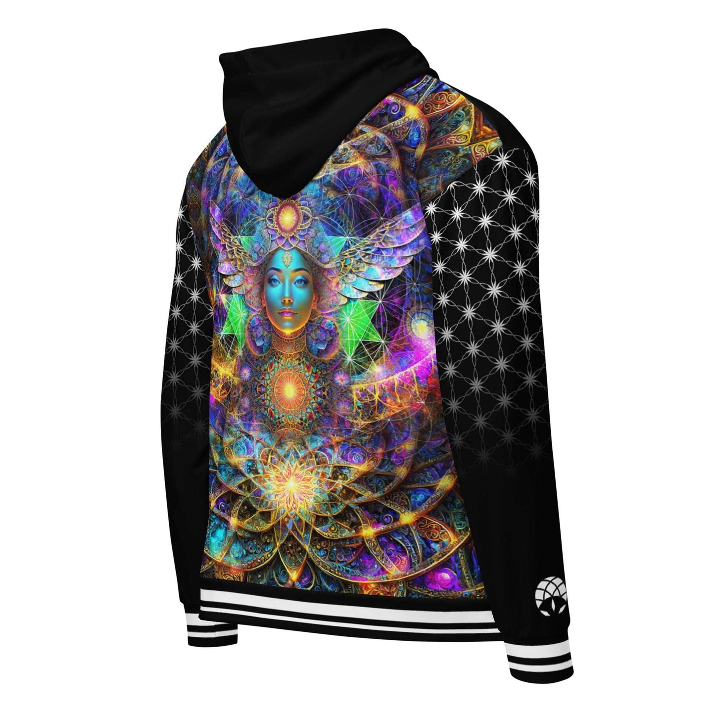 Healing Wellness Deity Sacred Geometry Unisex Zip Hoodie