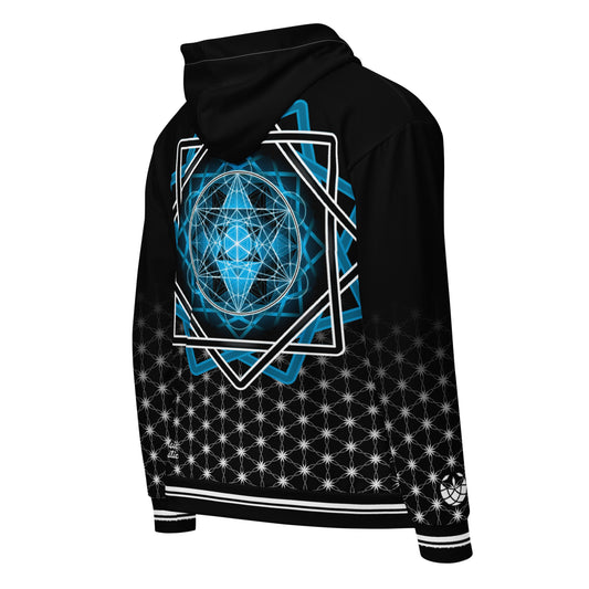 Mystic Melchizedek Sacred Geometry Unisex Zip Hoodie