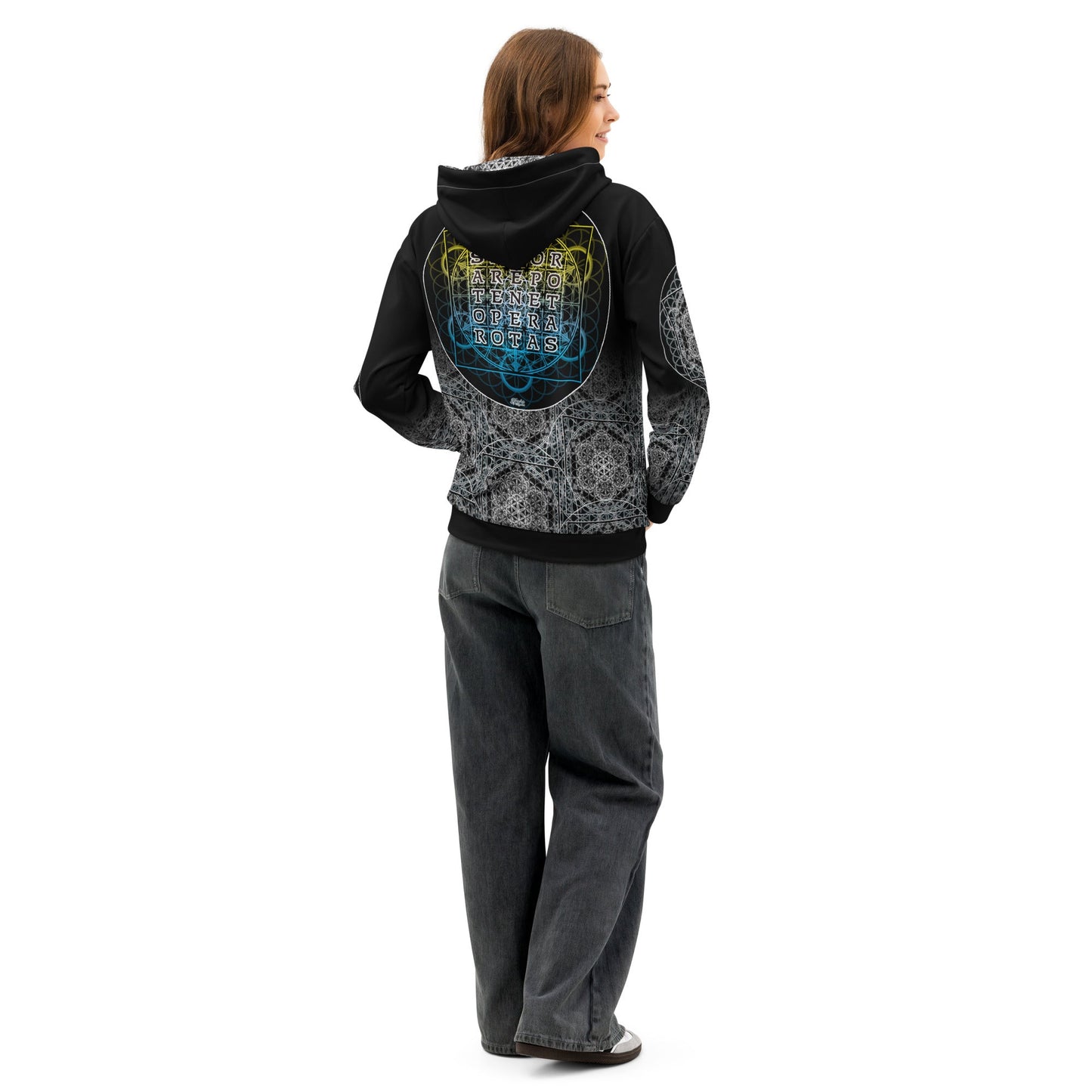 SATOR Cipher Unisex Cotton AOP Hoodie | NTrendSic Mystic
