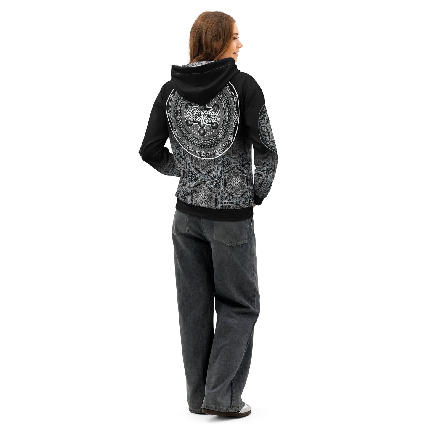 Keystone Matrix | Unisex Cotton AOP Hoodie | NTrendSic Mystic
