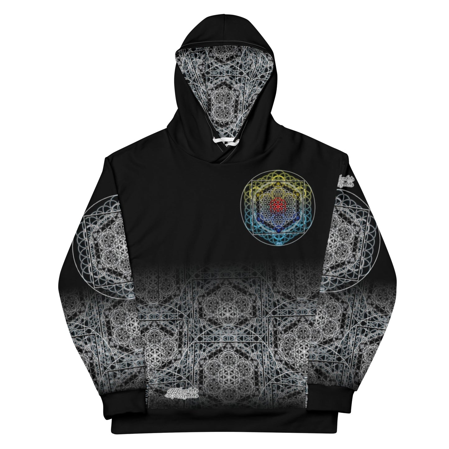 Keystone Matrix | Unisex Cotton AOP Hoodie | NTrendSic Mystic