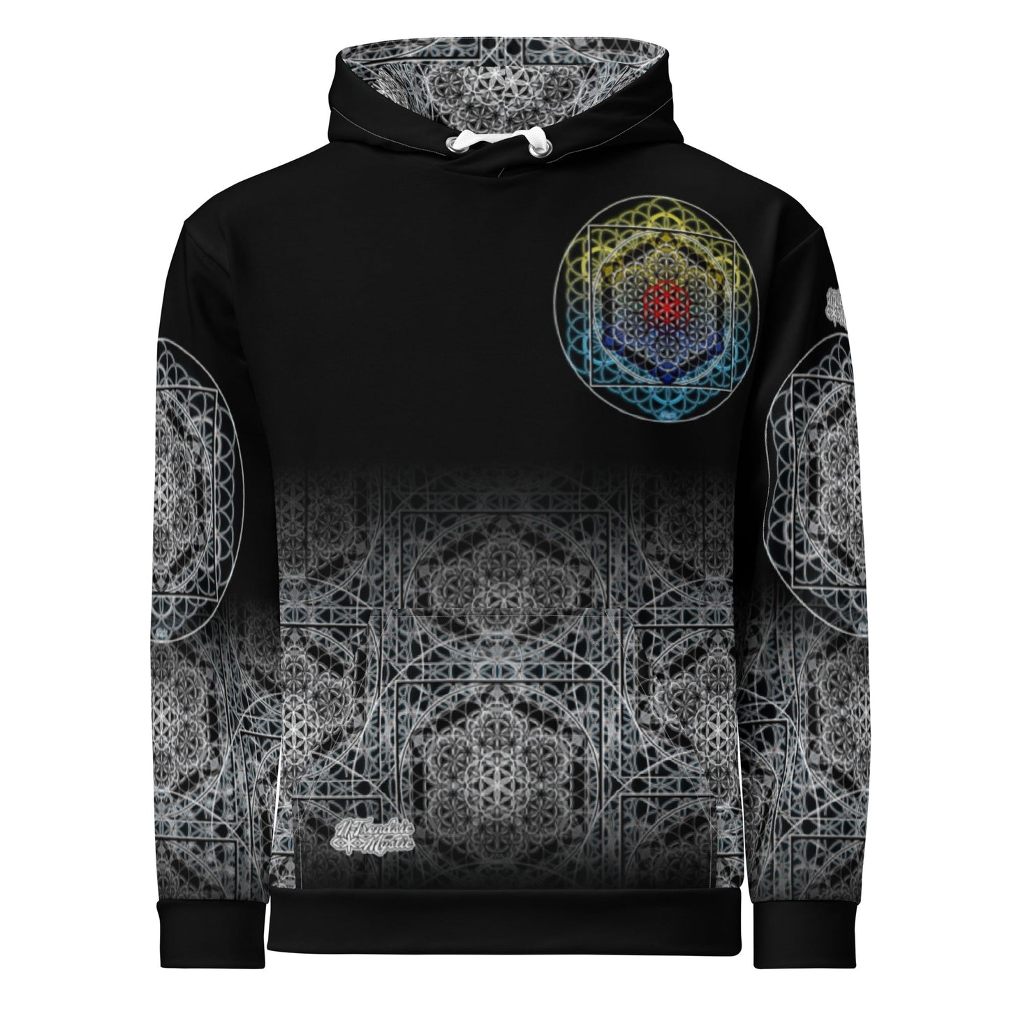 Keystone Matrix | Unisex Cotton AOP Hoodie | NTrendSic Mystic