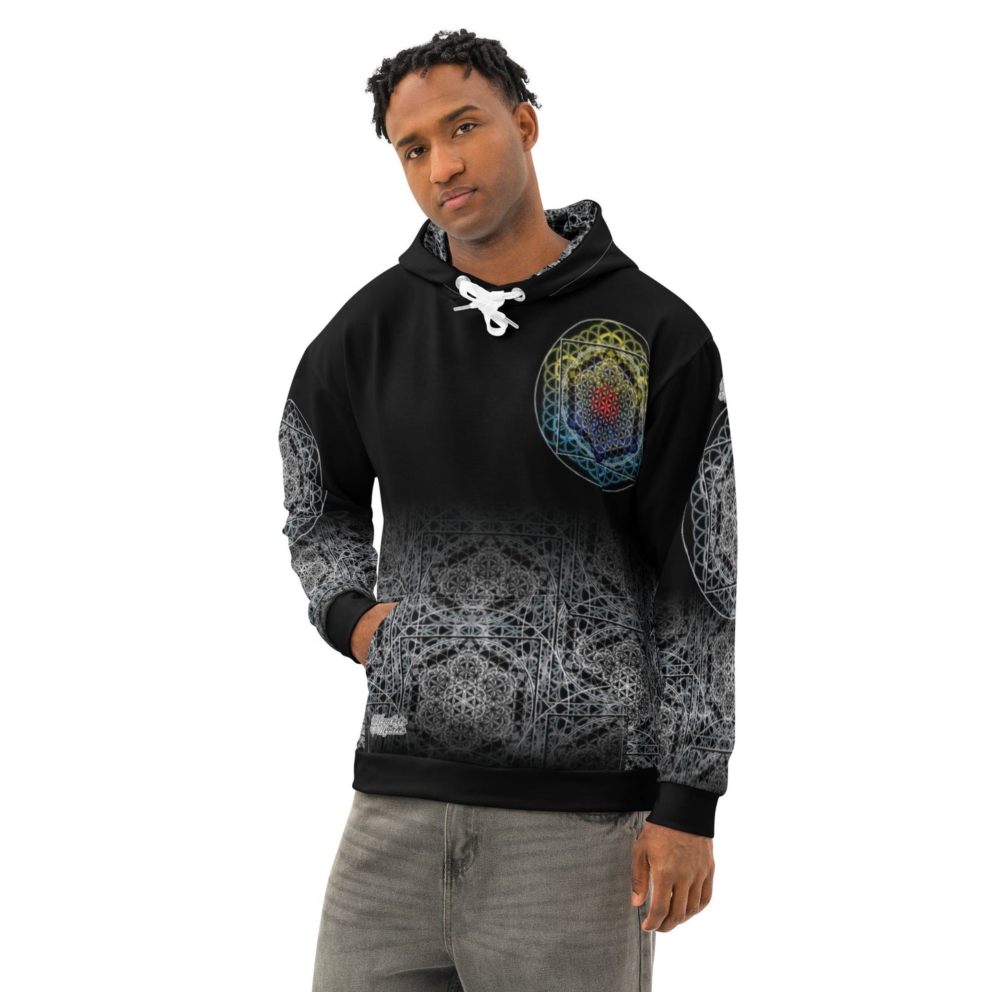 Keystone Matrix | Unisex Cotton AOP Hoodie | NTrendSic Mystic