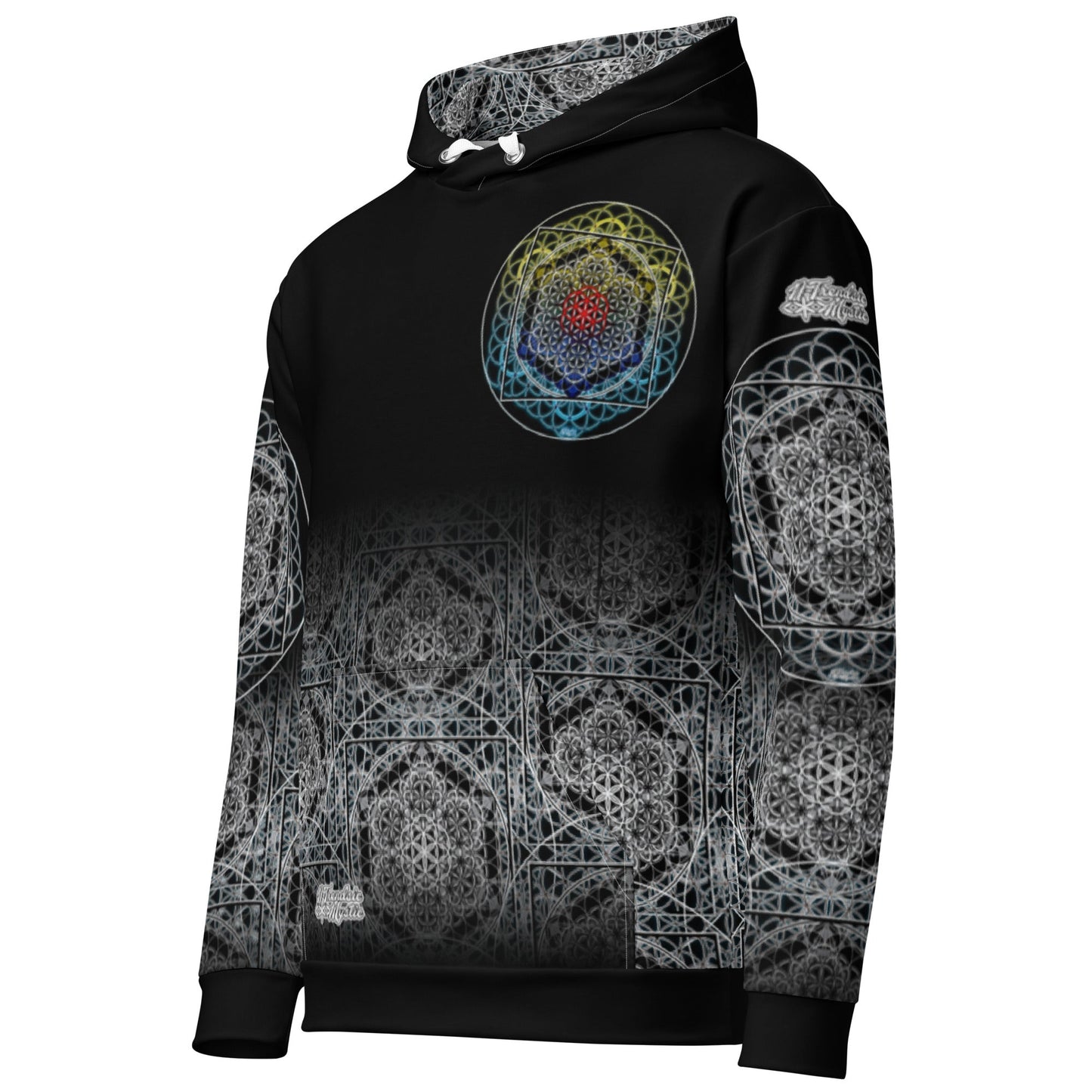 Keystone Matrix | Unisex Cotton AOP Hoodie | NTrendSic Mystic