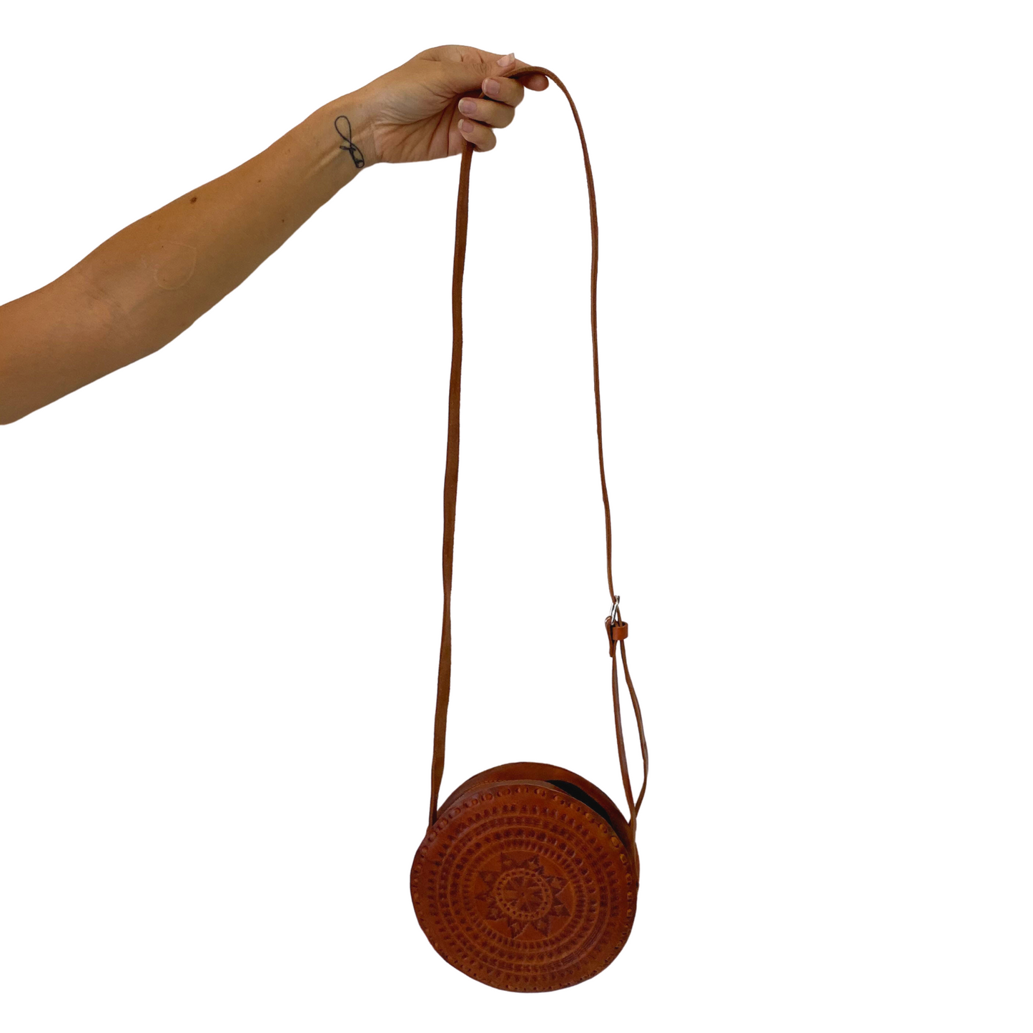 Aria Round Canteen Leather Purse - Mexico